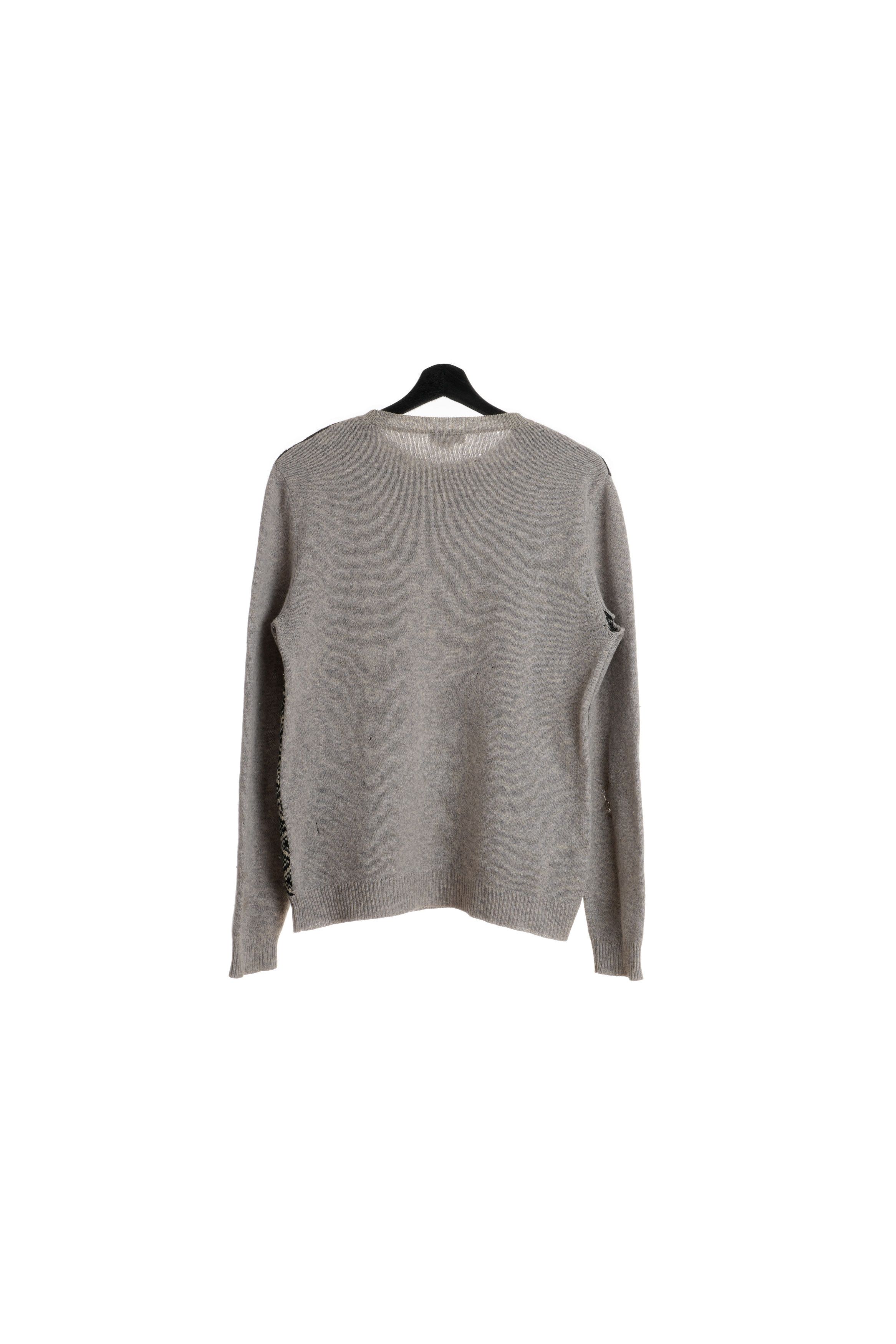 Dries Van Noten Archive Argyle Wool Knit Sweater Size US M / EU 48-50 / 2 - 2 Thumbnail