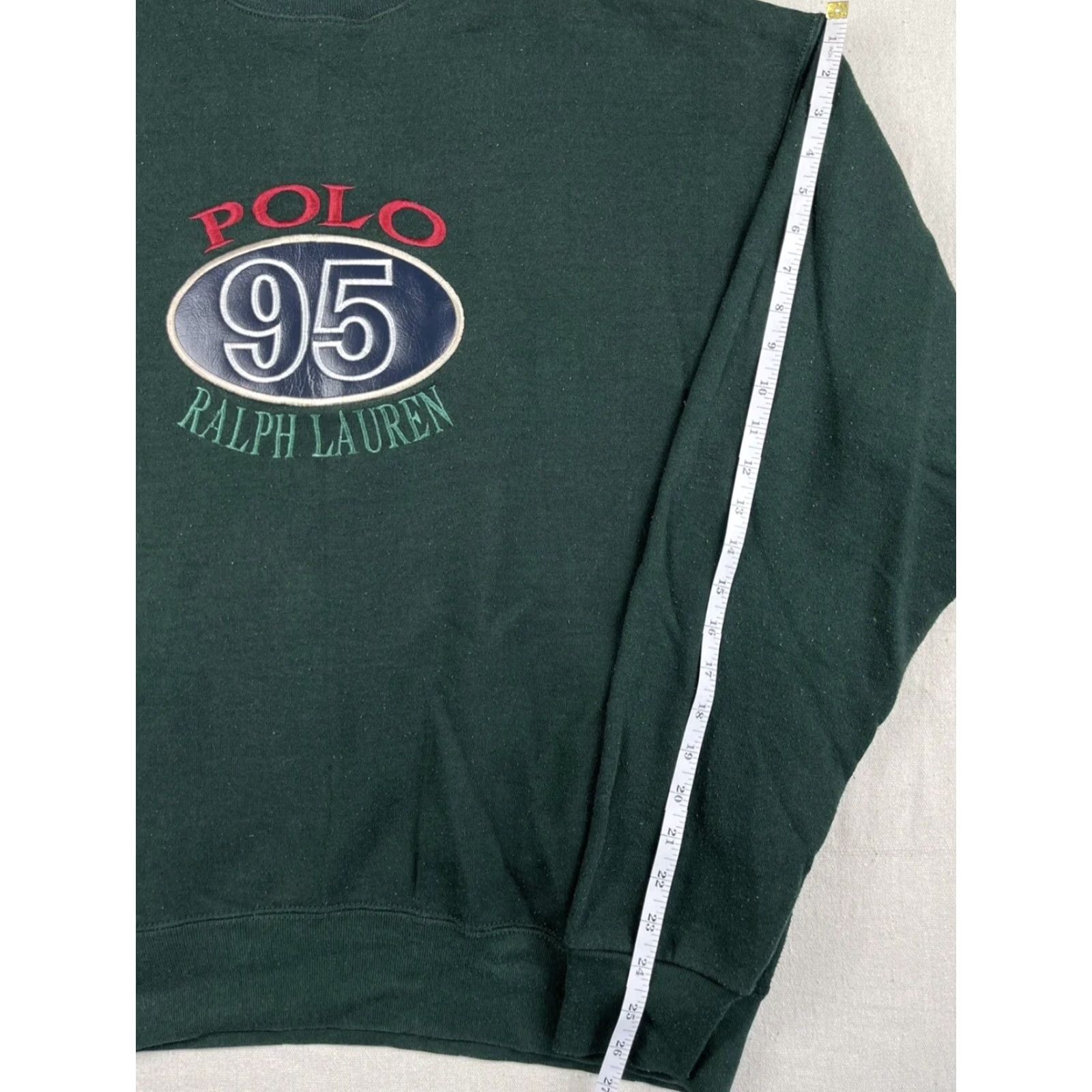 Polo Ralph Lauren Vintage Polo Ralph Lauren 90s Crewneck Sweatshirt XL Green USA Made 1995 Size US XL / EU 56 / 4 - 6 Thumbnail