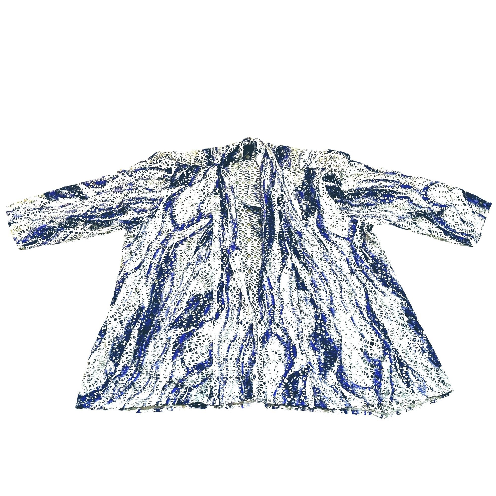 Chicos Chicos Traveler Collection Open Front Net Cover Up Elegant B Size XS / US 0-2 / IT 36-38 - 8 Thumbnail