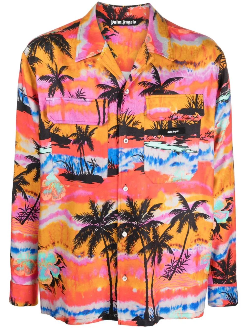 Palm Angels o1y0325 Patterned Shirt in Multicolor Size US M / EU 48-50 / 2 - 1 Thumbnail