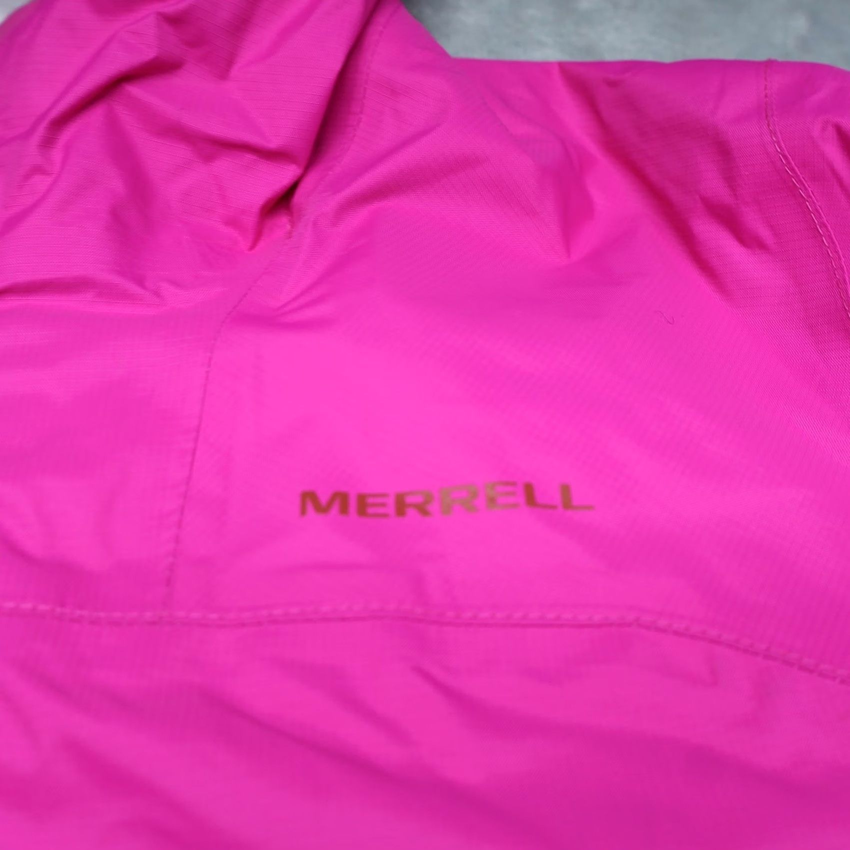 Merrell Merrell Jacket Womens Medium Pink Hooded Wind Rain Full Zip Lightweight Ripstop Size M / US 6-8 / IT 42-44 - 4 Thumbnail