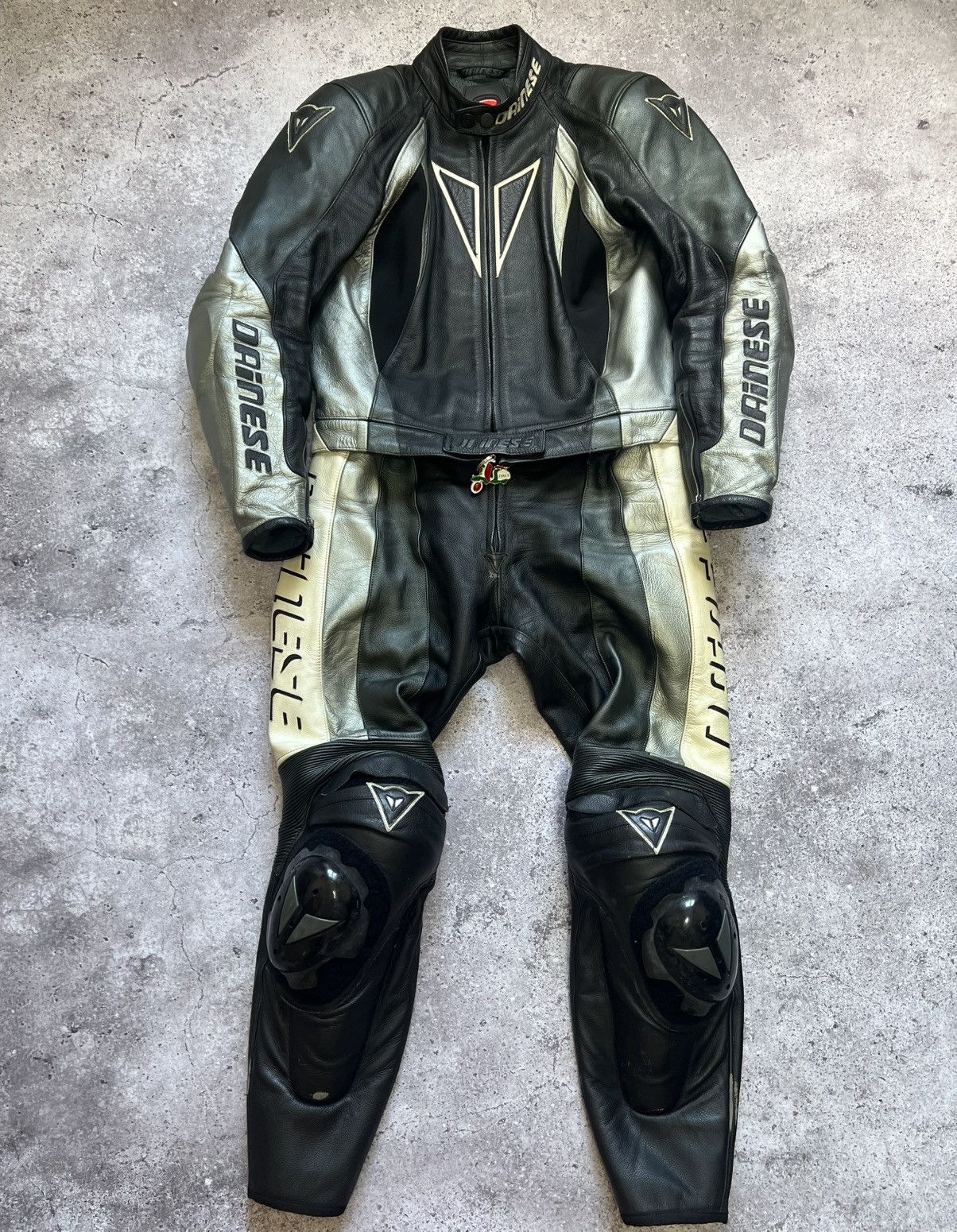 Vintage Dainese Piece Leather Suit Motorcycle Racing