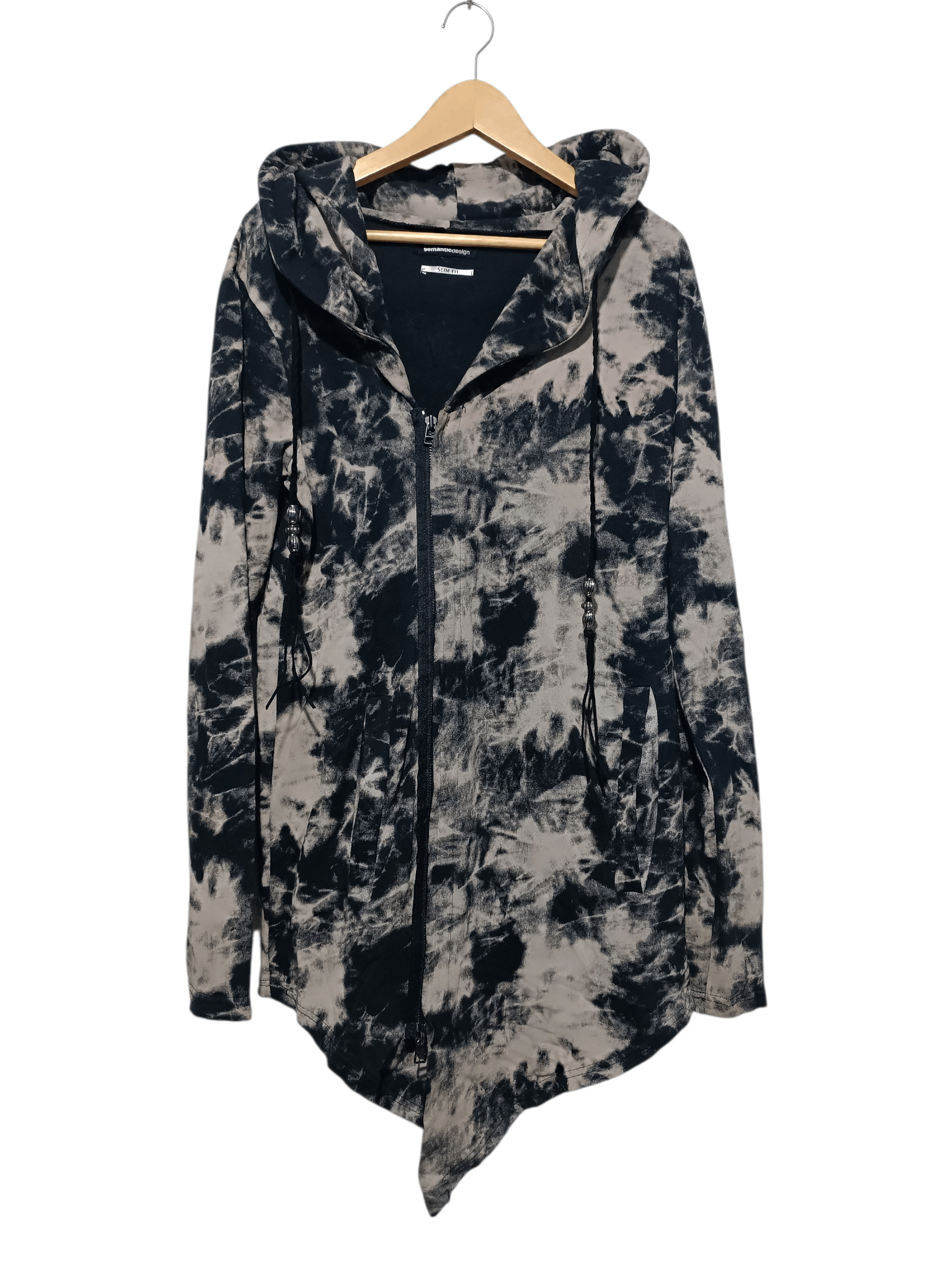 semanticdesign 00s Archive Sematic design Asymmetrical Hoodie Jacket Size US L / EU 52-54 / 3 - 1 Thumbnail