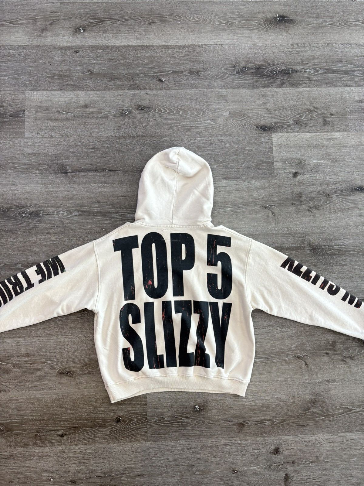 Godspeed Godspeed x Slizzy “Top 5 Slizzy” VVS Hoodie (Bone) Size US XS / EU 42 / 0 - 2 Thumbnail