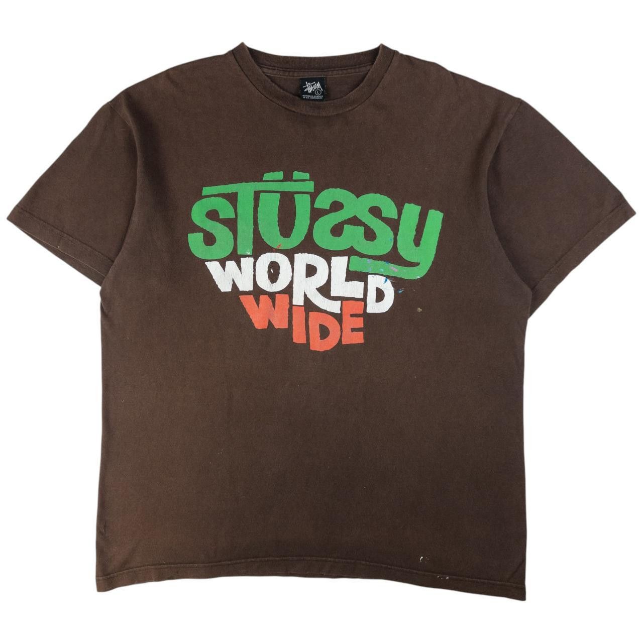Stussy Vintage Stussy World Wide Graphic T Shirt Size L Size US L / EU 52-54 / 3 - 1 Thumbnail