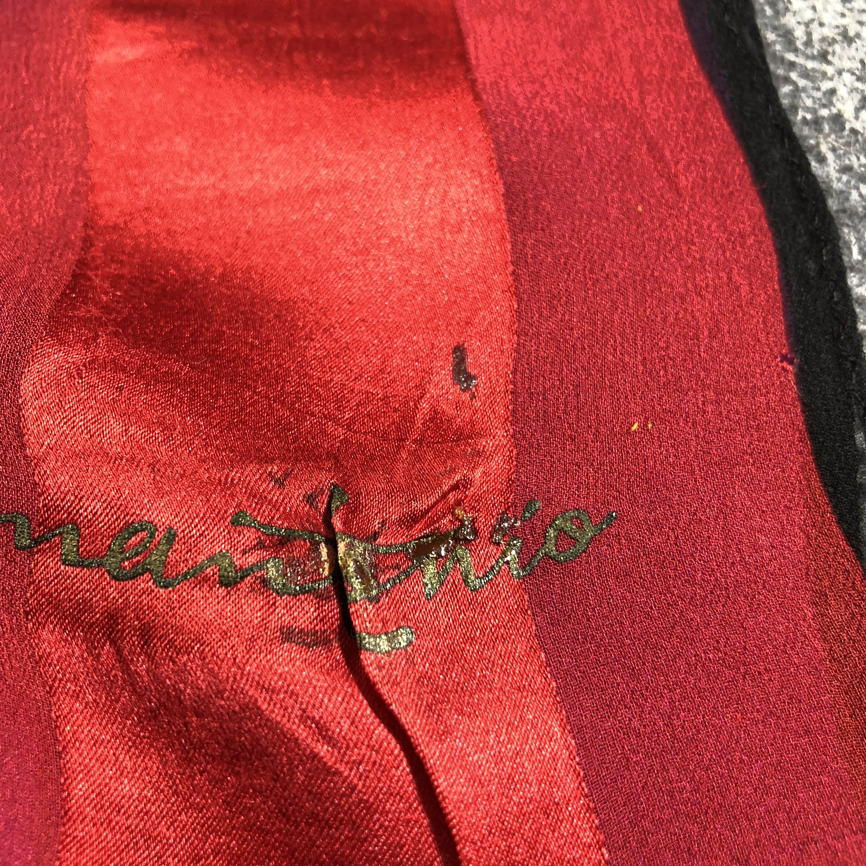 Vintage Giementorio Hand Rolled Silk Scarf Stole M1035 Size ONE SIZE - 7 Thumbnail