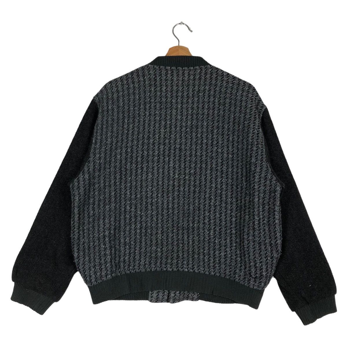 Japanese Brand 🔥Issey Miyake Ceronias Bomber Jacket Herringbone Wool Size US L / EU 52-54 / 3 - 8 Thumbnail