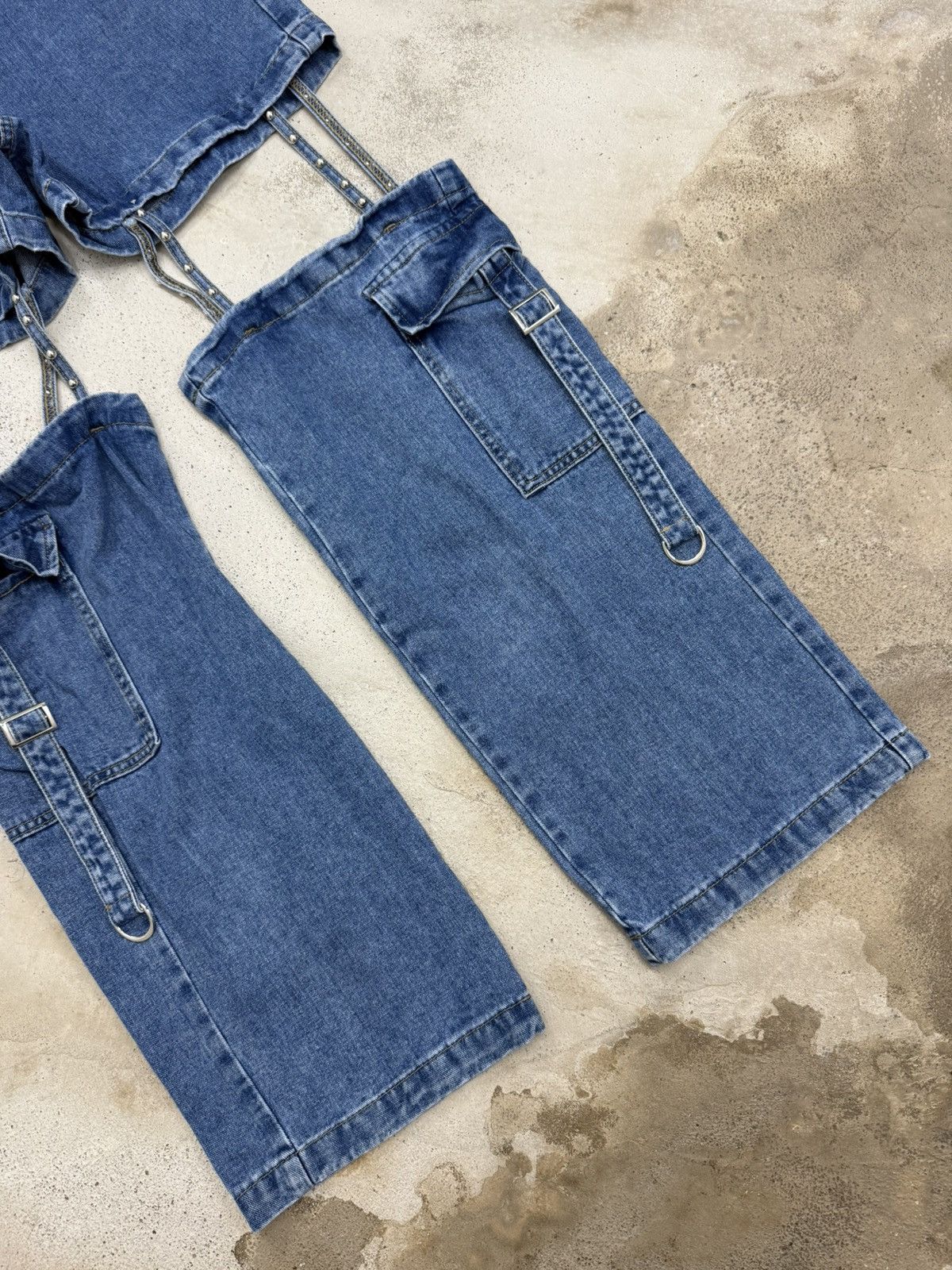 Japanese Brand Y2K Avant Garde Designer Style Street Unisex Denim Pants Size US 28 / EU 44 - 3 Thumbnail