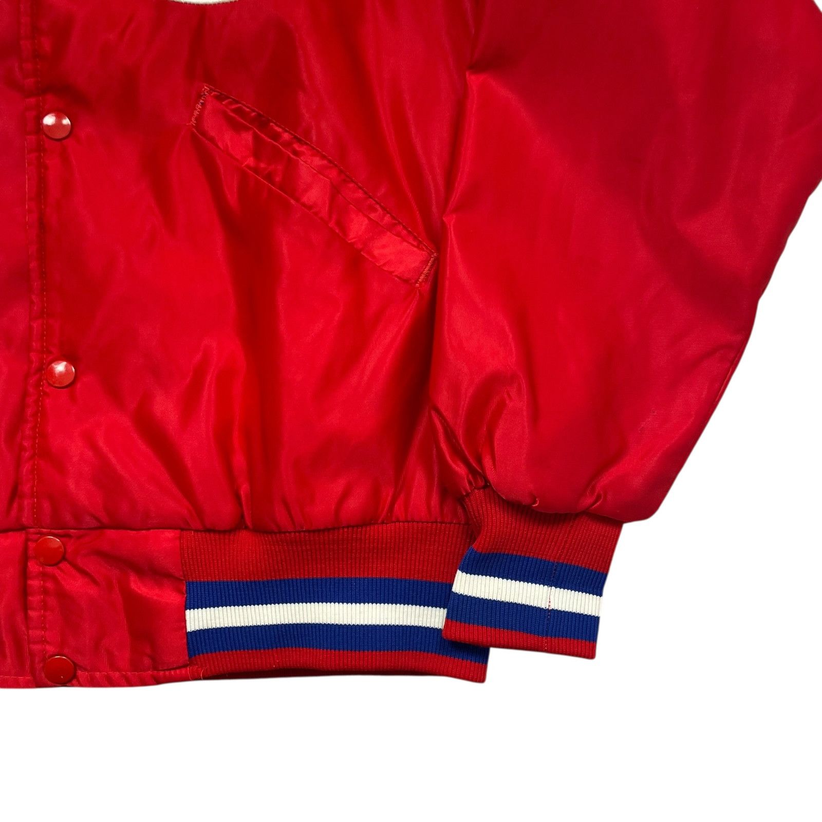 NHL RARE VTG 90s QUEBEC NORDIQUES STARTER SATIN JACKET COLLAR M Size US M / EU 48-50 / 2 - 3 Thumbnail