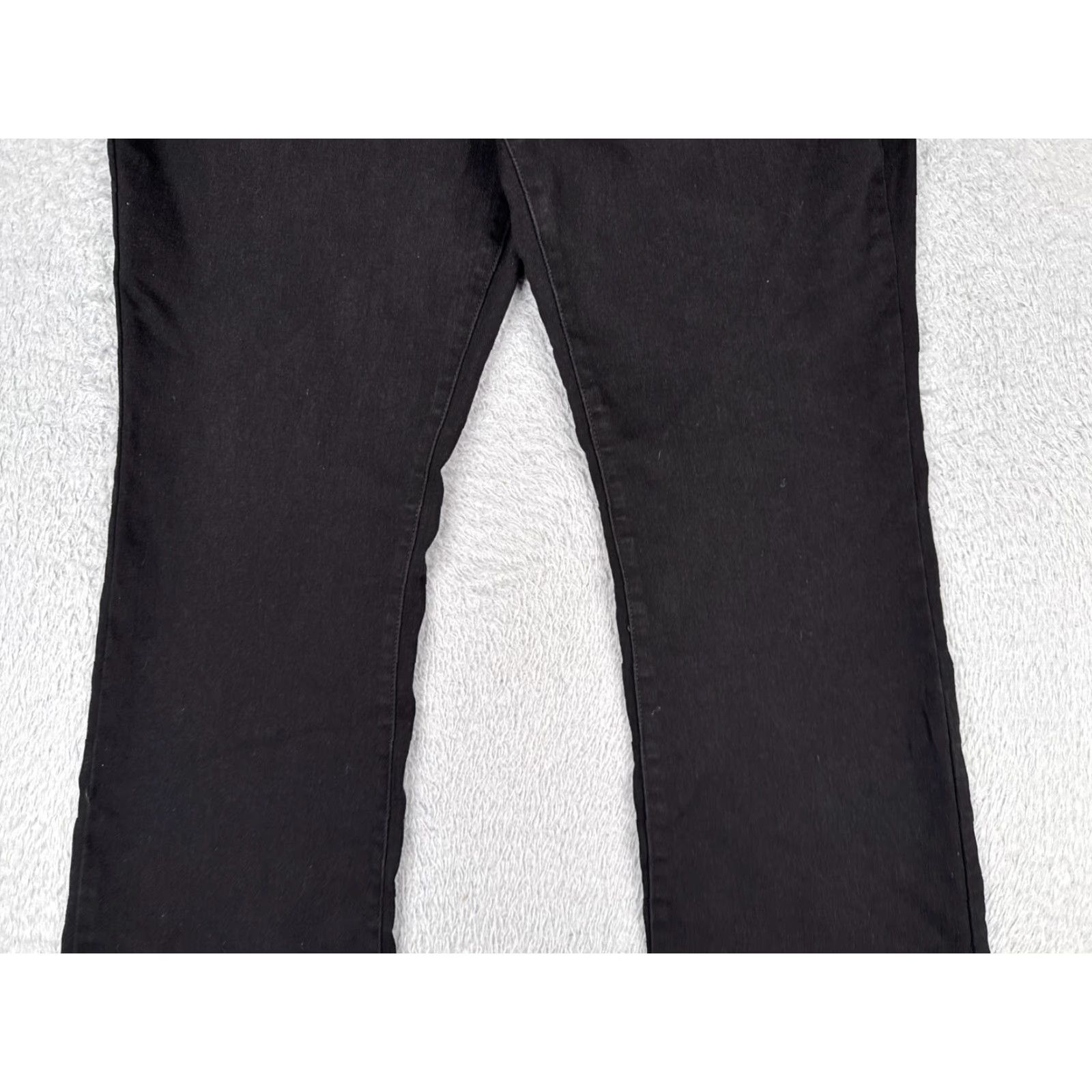 Vintage No Boundaries Jeans Juniors 17 Black Denim Bootcut Mid Rise Cotton Blend 32x31 Womens Jeans Retro Western 90s Mens Girls Size 38" / US 16 / IT 52 - 3 Thumbnail
