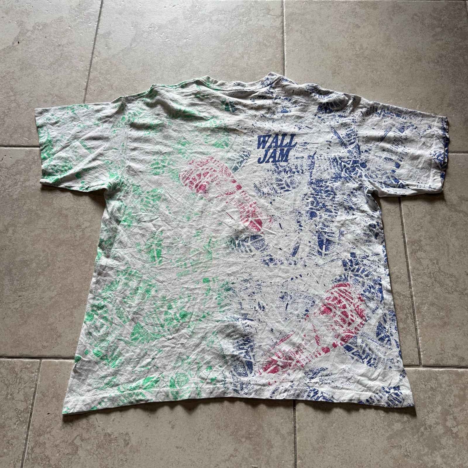 Vintage Vintage 1990 Wall Jam Skate Tee AOP XL Size US XL / EU 56 / 4 - 4 Thumbnail