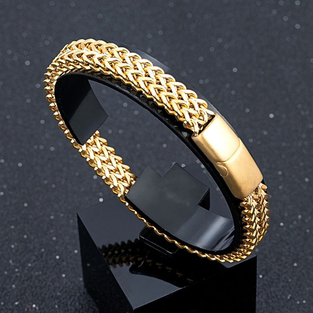 Other 8MM Curb Chain Link Bracelet Stainless Bangles Gift For Him Size ONE SIZE - 8 Thumbnail