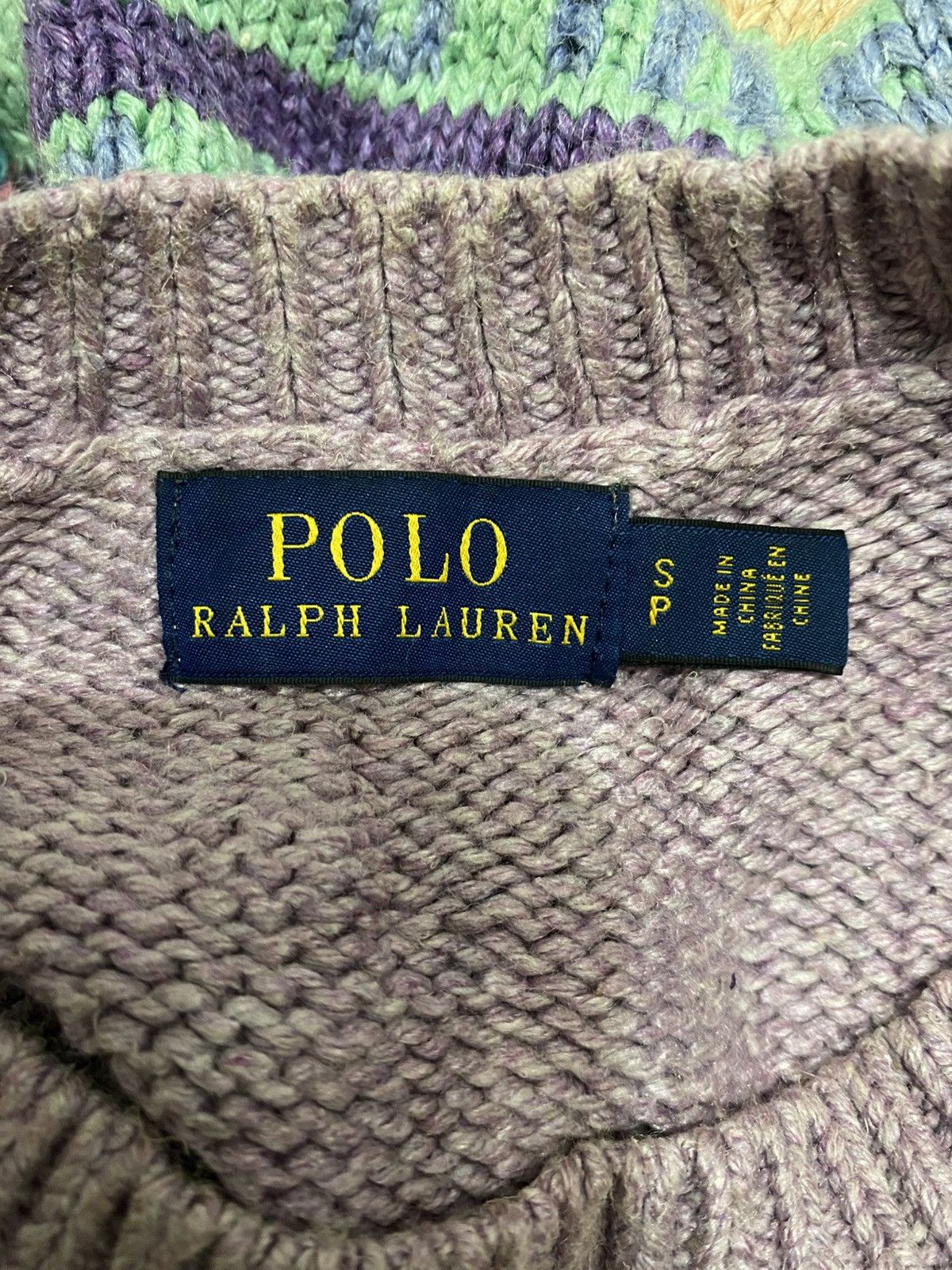 Polo Ralph Lauren × Ralph Lauren × Vintage Polo Ralph Lauren Spell Out Knitwear Size US S / EU 44-46 / 1 - 6 Thumbnail