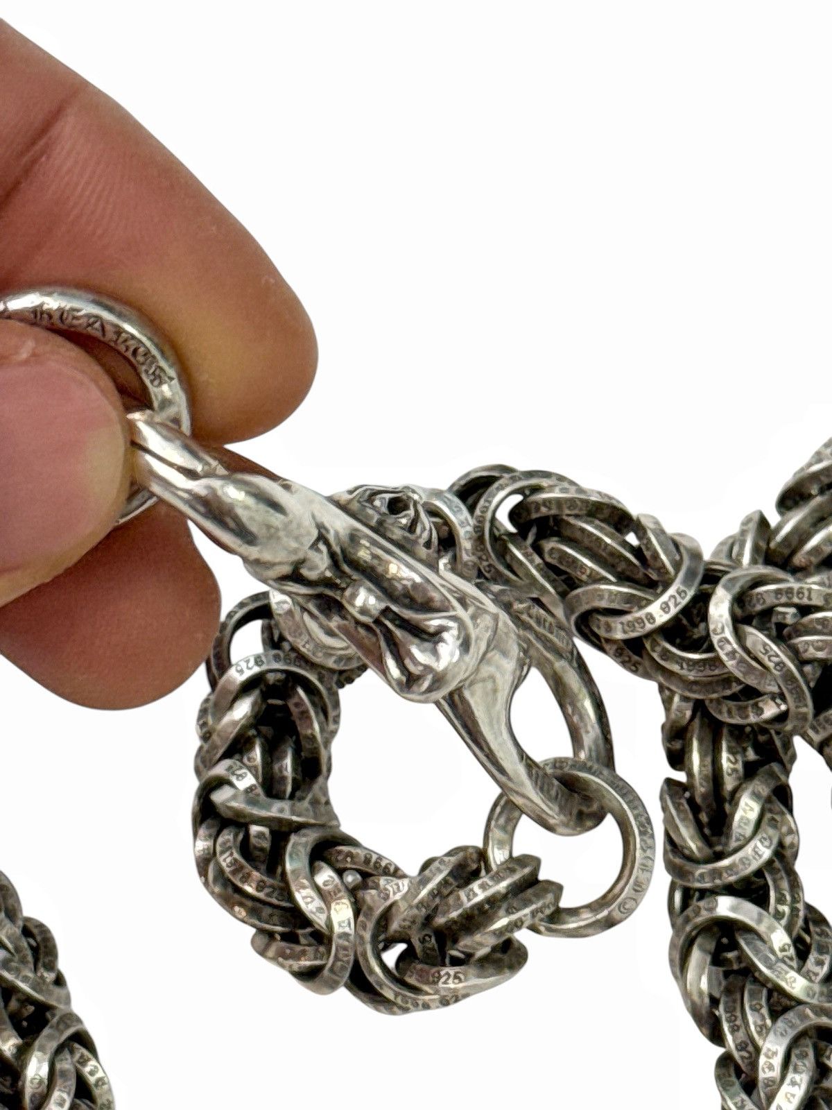 Chrome Hearts Interweave B Chain Wallet Rings Chain w Lobster Clasp Size ONE SIZE - 15 Thumbnail