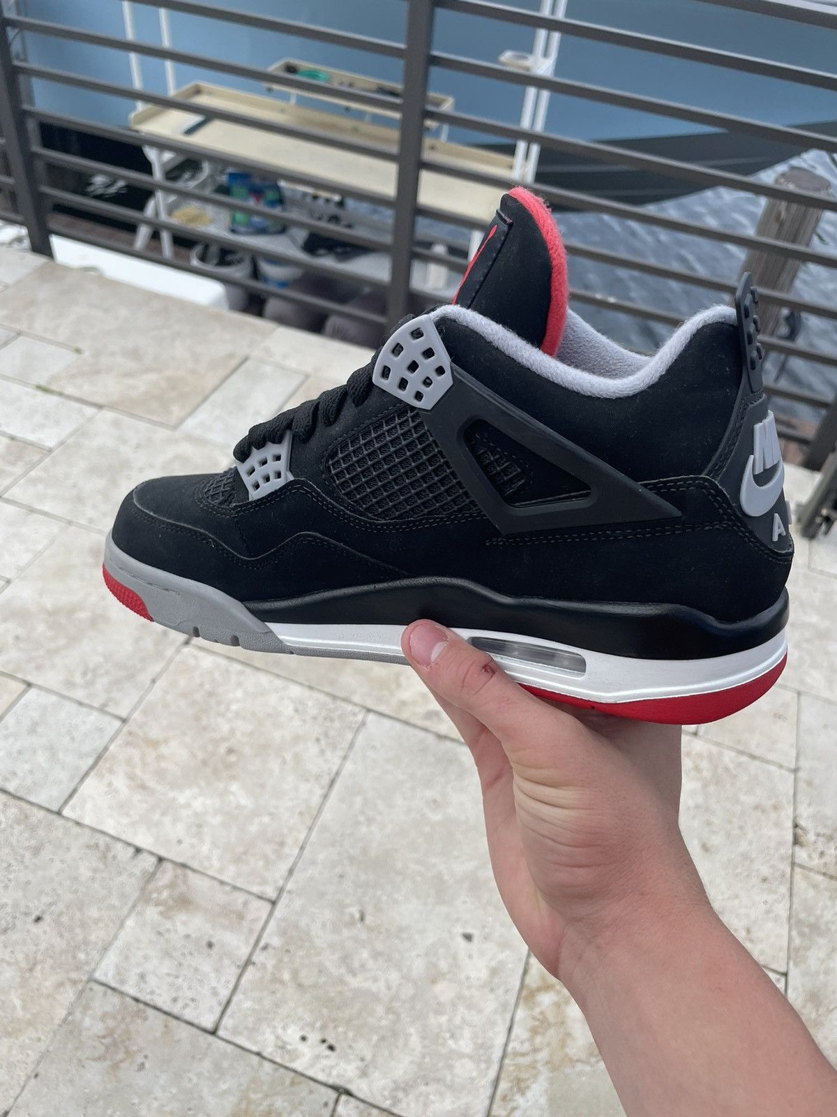 Jordan Brand Air Jordan 4 Retro Bred 2019 Size US 8.5 / EU 41-42 - 3 Thumbnail