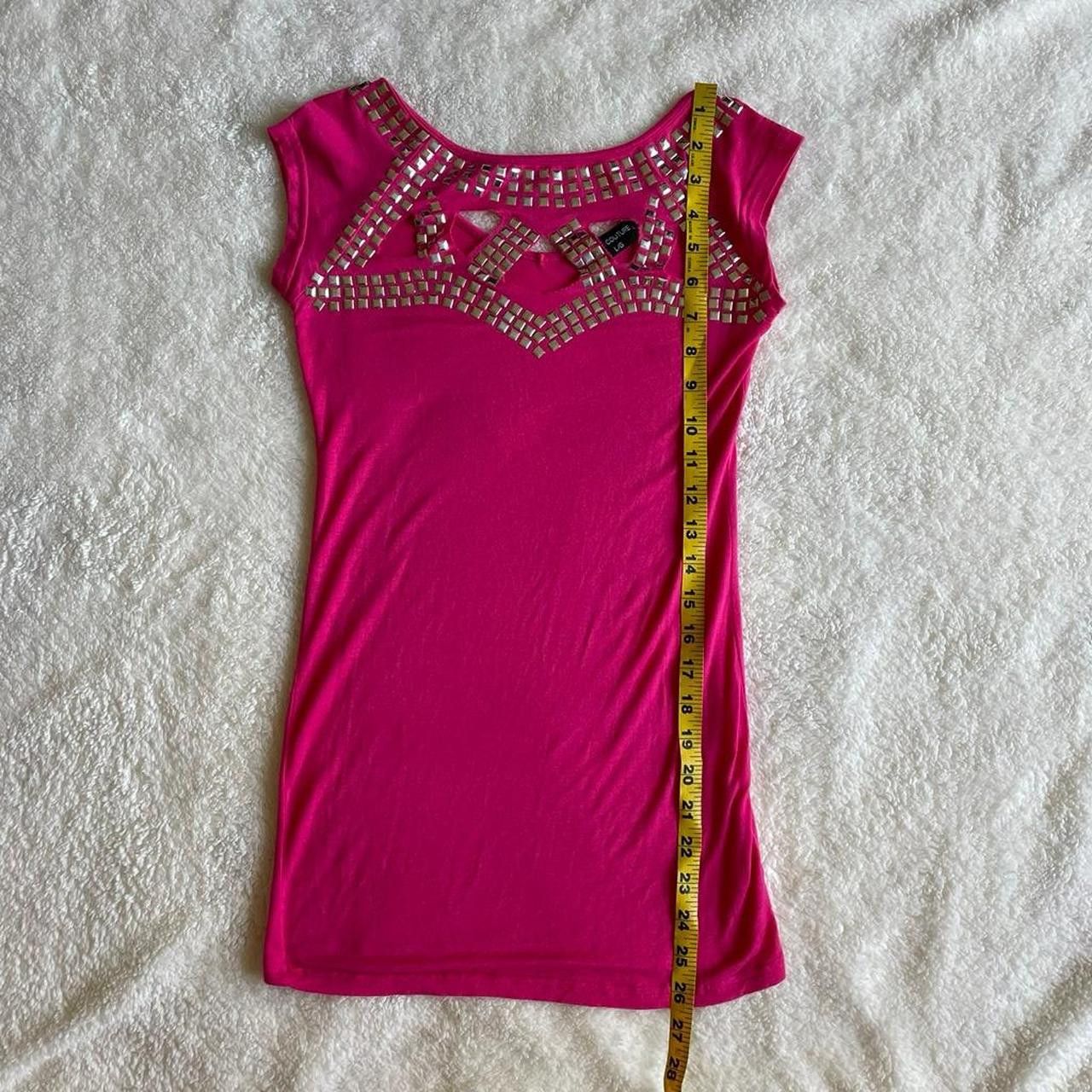 Other 2000s Candy Couture hot pink studded top Size L / US 10 / IT 46 - 6 Thumbnail