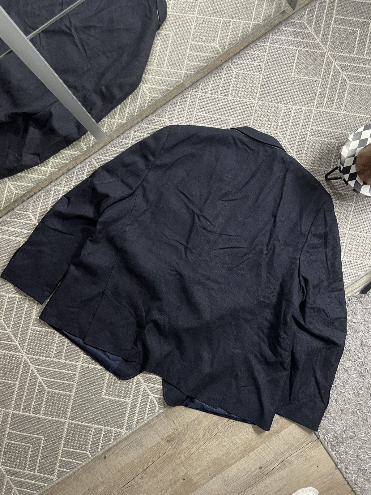 Designer × Loro Piana Blazer Jacket Dark Blue Loro Piana Size 2XL Size 52S - 11 Thumbnail