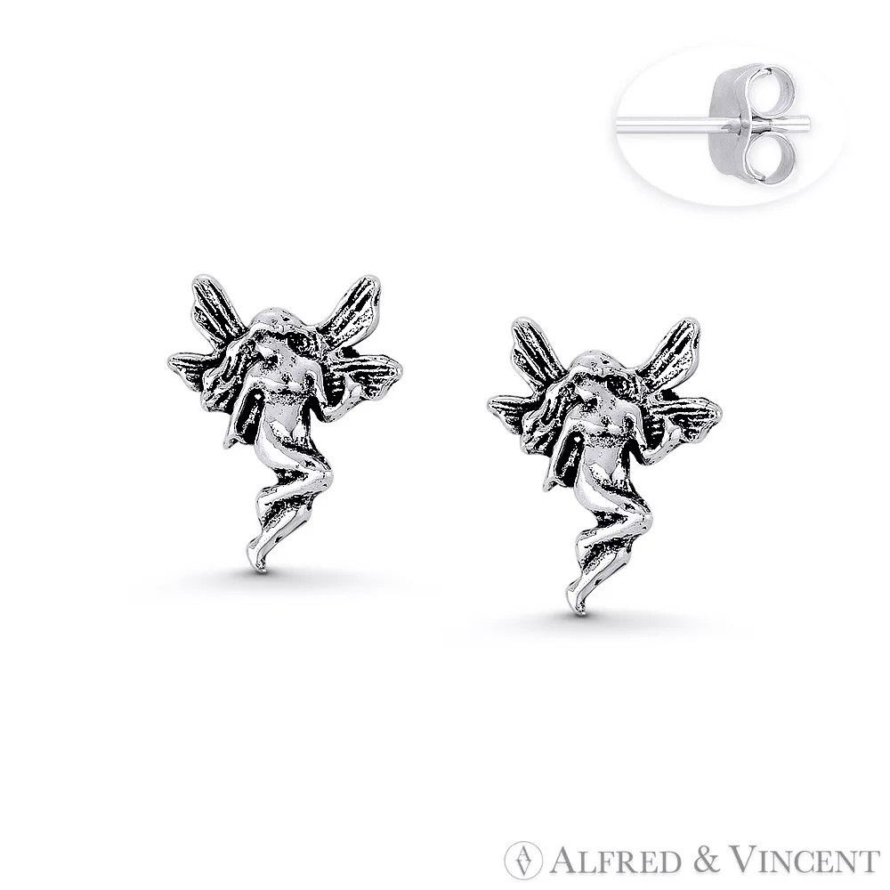 Other Winged Pixie / Fairy /Nymph Charm Stud Earrings Size ONE SIZE - 1 Preview
