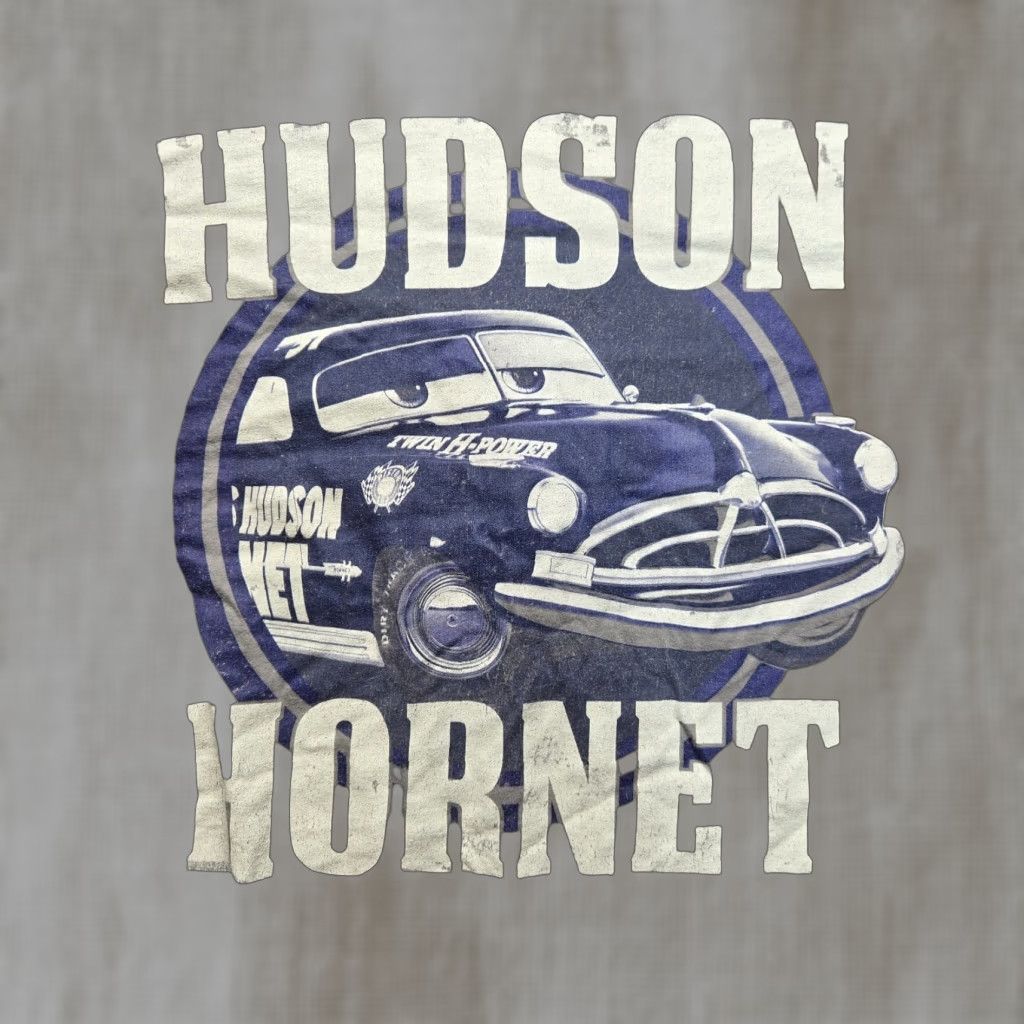 Disney Disney Pixar Cars Hudson Hornet Badge T-Shirt Unisex Adult 2XL Gray Short Sleeve Regular Fit Sports Size US XXL / EU 58 / 5 - 1 Thumbnail