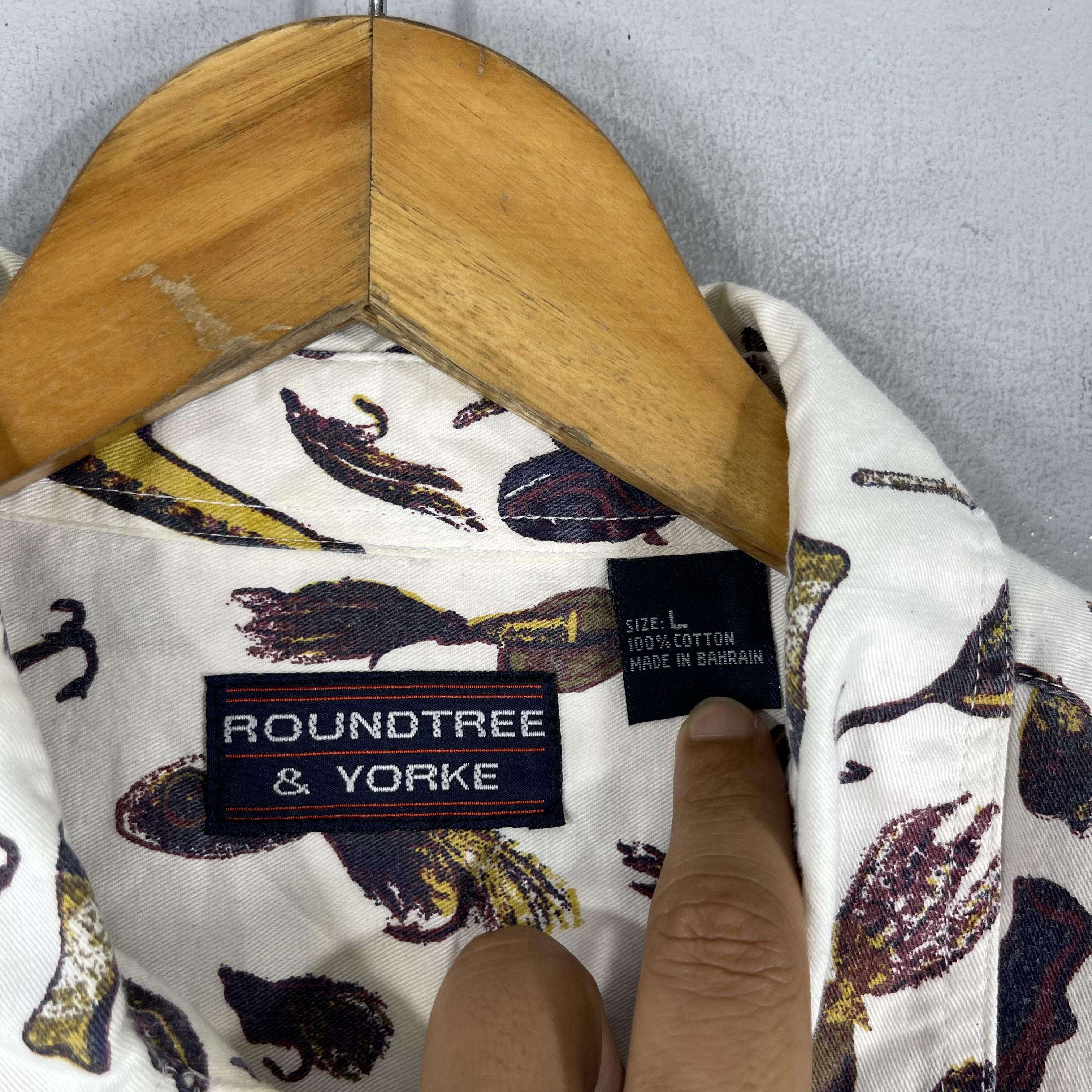 Japanese Brand × Vintage Vintage 90s Pop Art Fishing Equipment Button Up Shirt Size US L / EU 52-54 / 3 - 6 Thumbnail