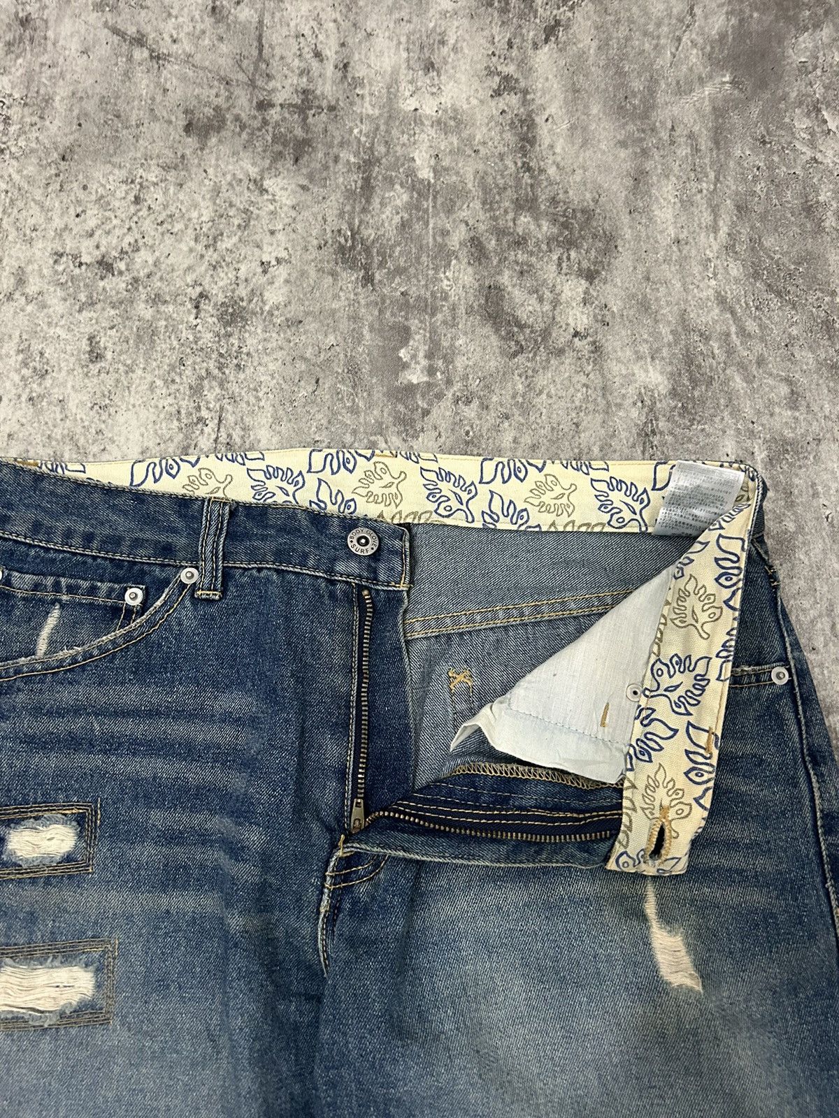 Body Glove × If Six Was Nine × Japanese Brand Japanese Brand Body Glove Distressed leaf Jeans Size US 32 / EU 48 - 10 Thumbnail