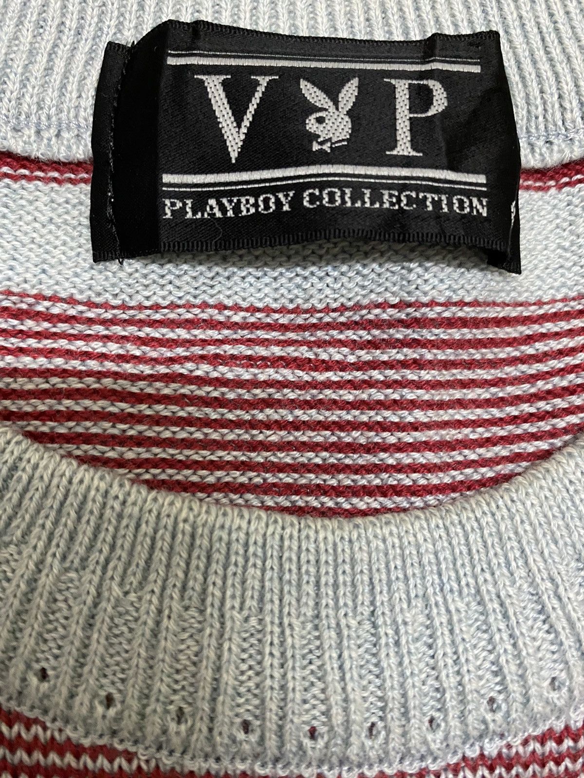 Playboy × Vintage Vintage Playboy Stripe Knitwear Crewneck (C2) Size US M / EU 48-50 / 2 - 4 Thumbnail
