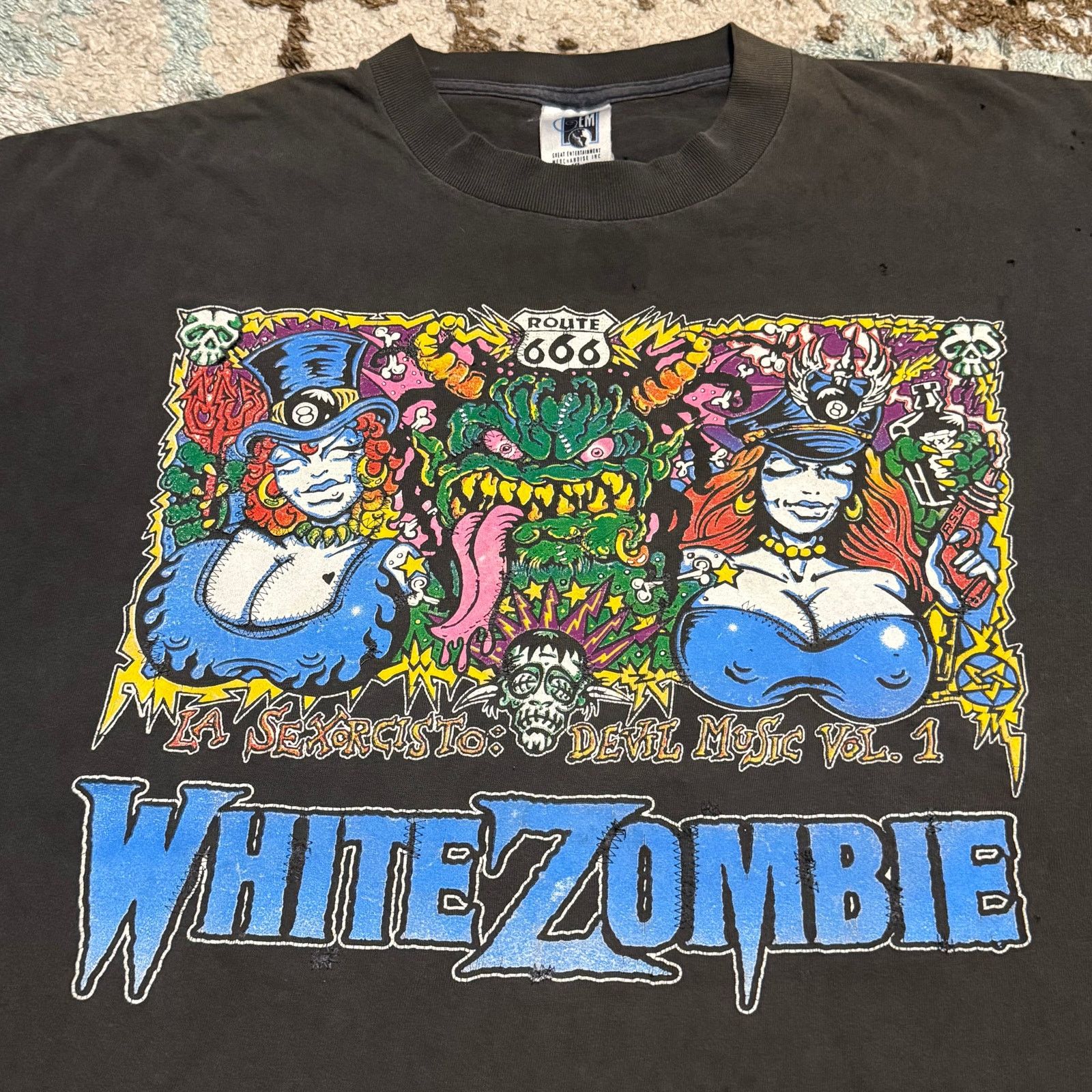 Band Tees × Vintage Vintage 1993 White Zombie La Sexorcisto World Tour Shirt XL Size US XL / EU 56 / 4 - 3 Thumbnail