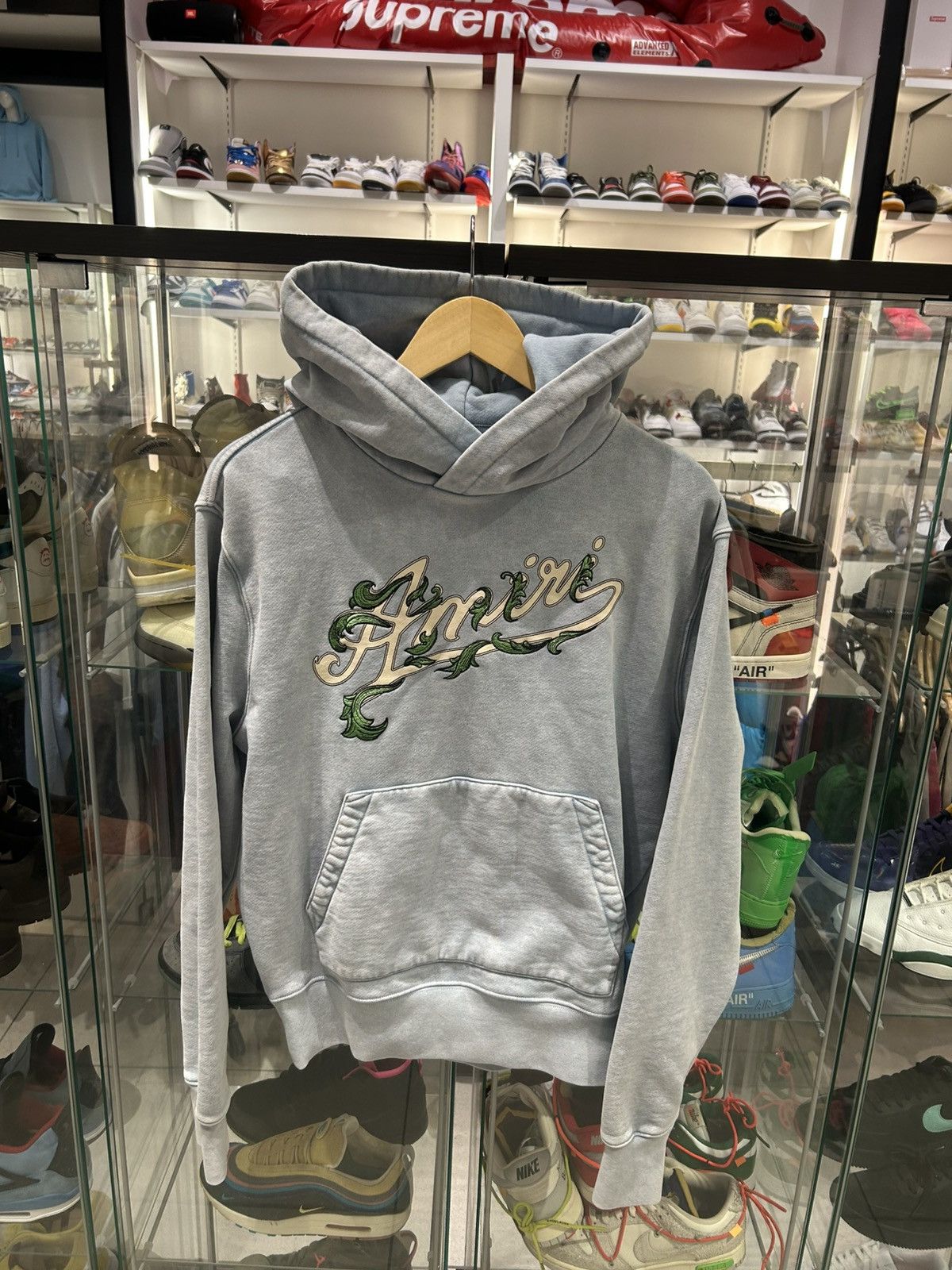 Amiri Amiri Blue Filigree hoodie blue Size US XS / EU 42 / 0 - 1 Thumbnail