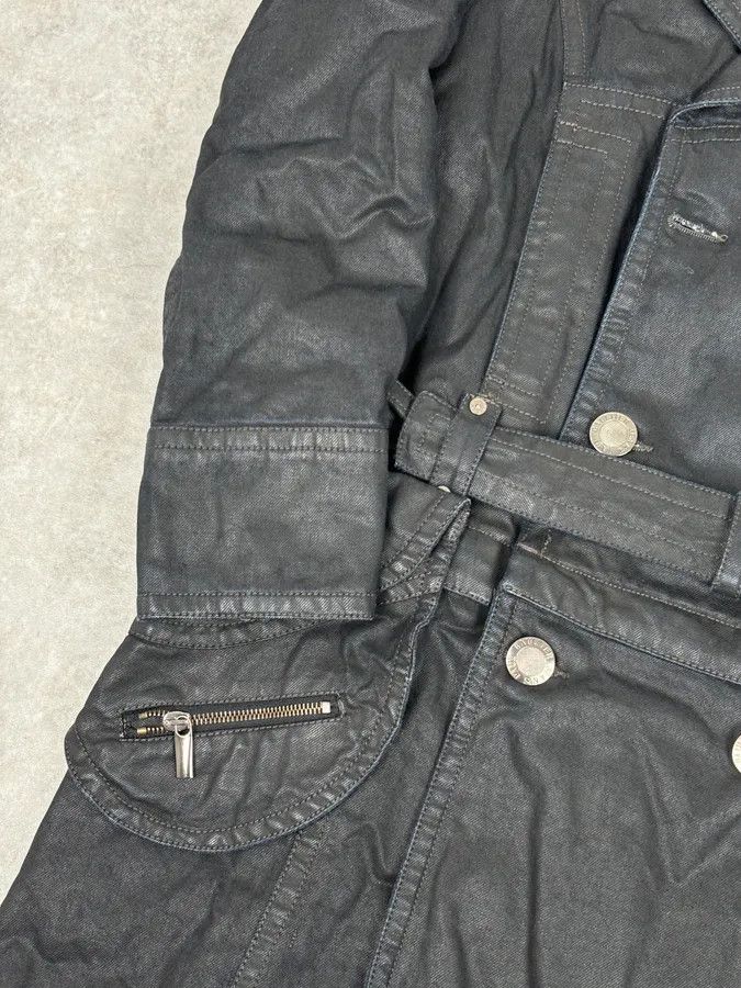 Jean Paul Gaultier 2000s Jean Paul Gaultier Black Detachable 2 in 1 Multi-Pocket Trench Jacket Size US S / EU 44-46 / 1 - 12 Thumbnail