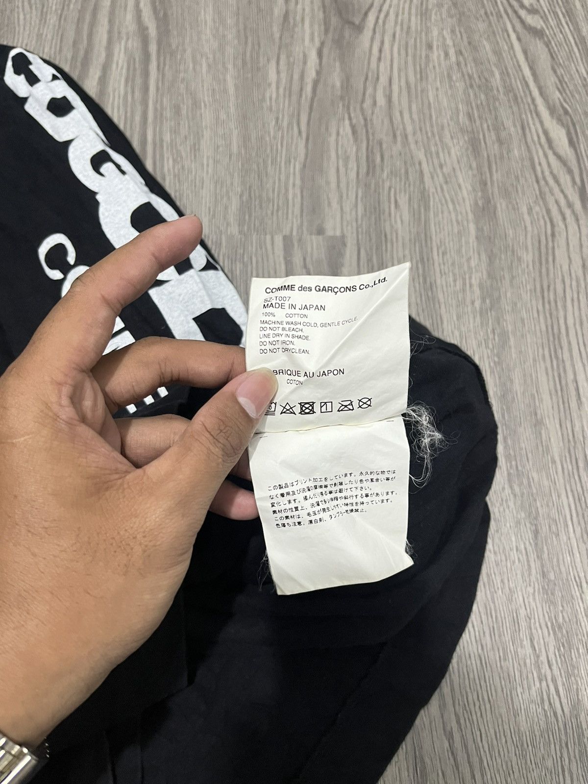 CDG by Comme des Garcons Comme des Garçons CDG Side Taped Longsleeve Thirt Size US XL / EU 56 / 4 - 7 Thumbnail