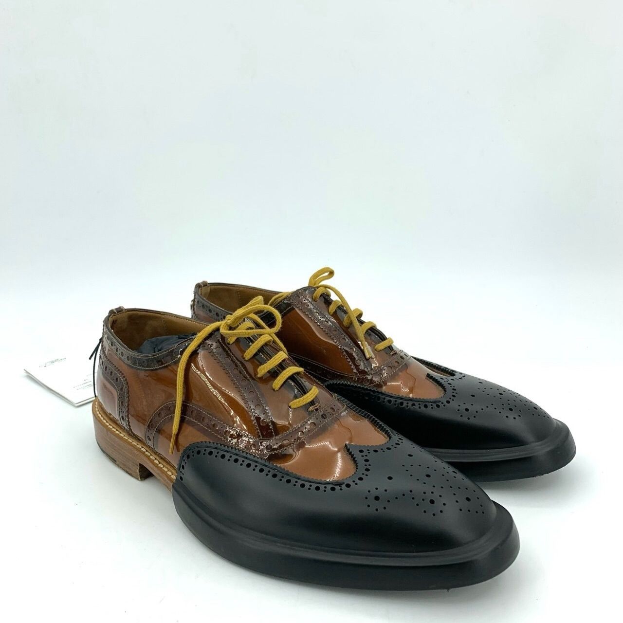 Burberry Burberry Mens Baroque Sculpted Leather Lace-Up Shoes With Or Size US 10.5 / EU 43-44 - 1 Thumbnail