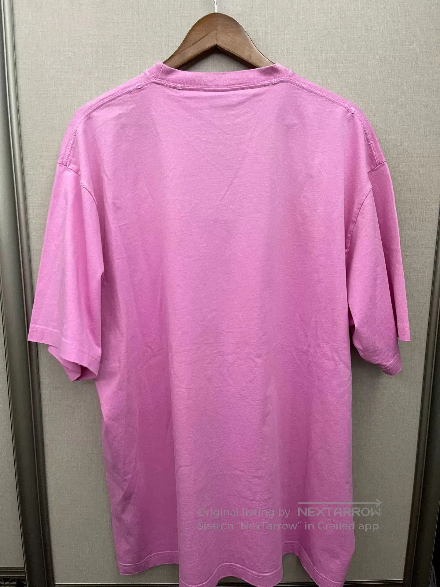 Balenciaga balenciaga pink logo short sleeve t. Size US S / EU 44-46 / 1 - 2 Thumbnail