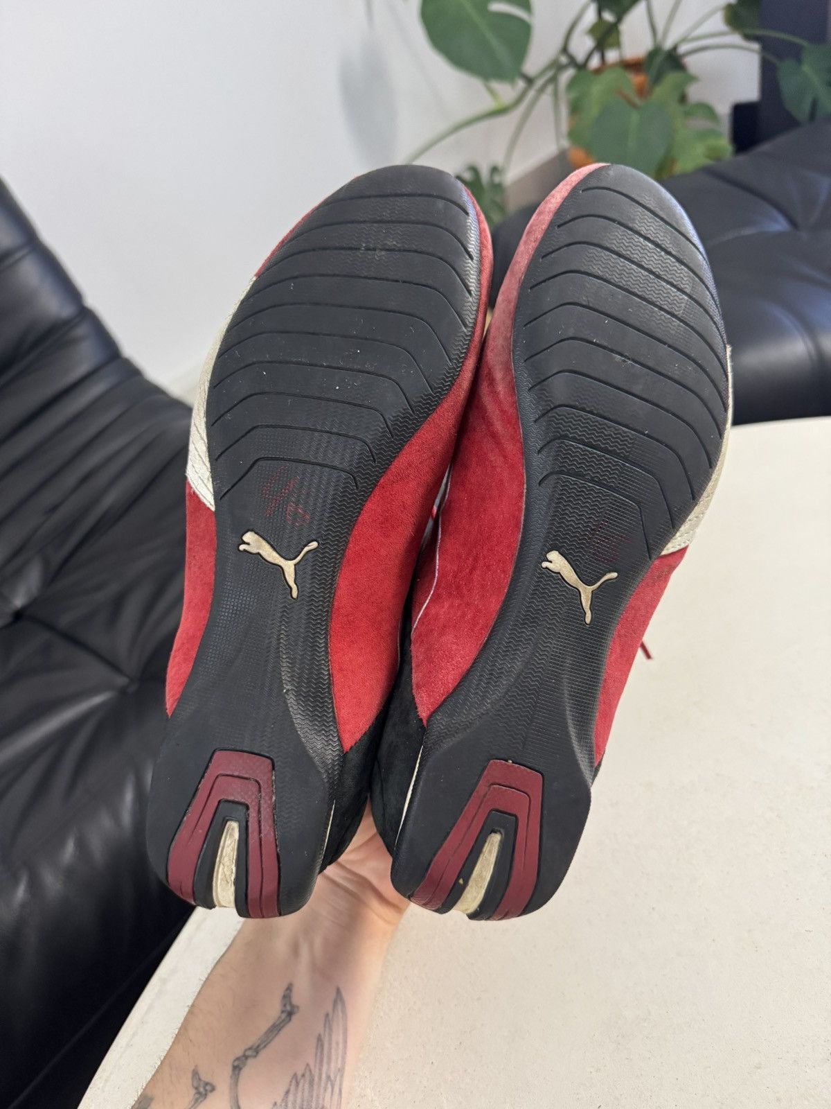 Puma Y2K Vintage Puma Speedcat Low Top Suede Sneakers Red Hype Size US 7 / EU 40 - 6 Thumbnail