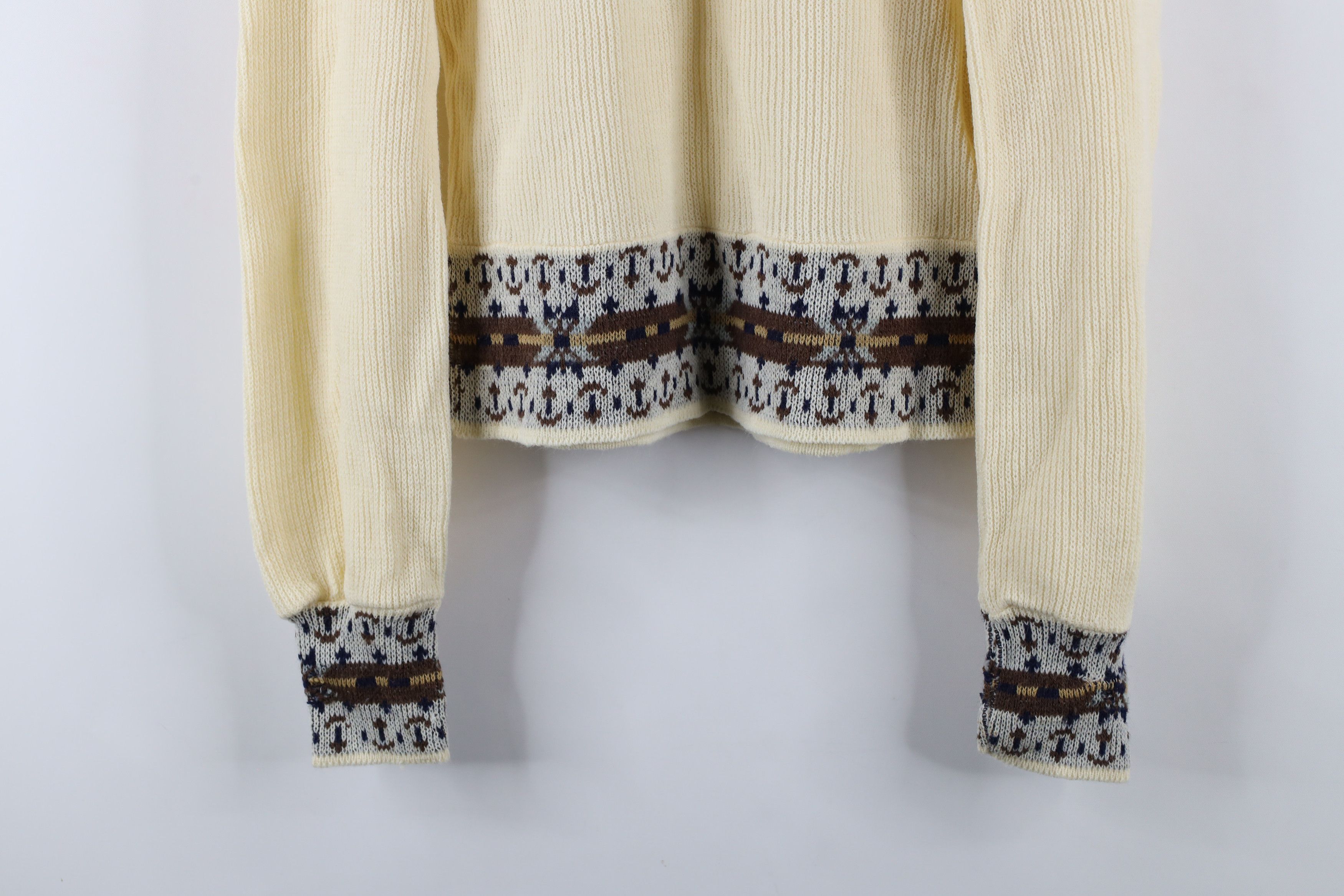 Vintage Vintage 70s Mid Century Modern MCM Ribbed Knit Sweater USA Size M / US 6-8 / IT 42-44 - 15 Thumbnail