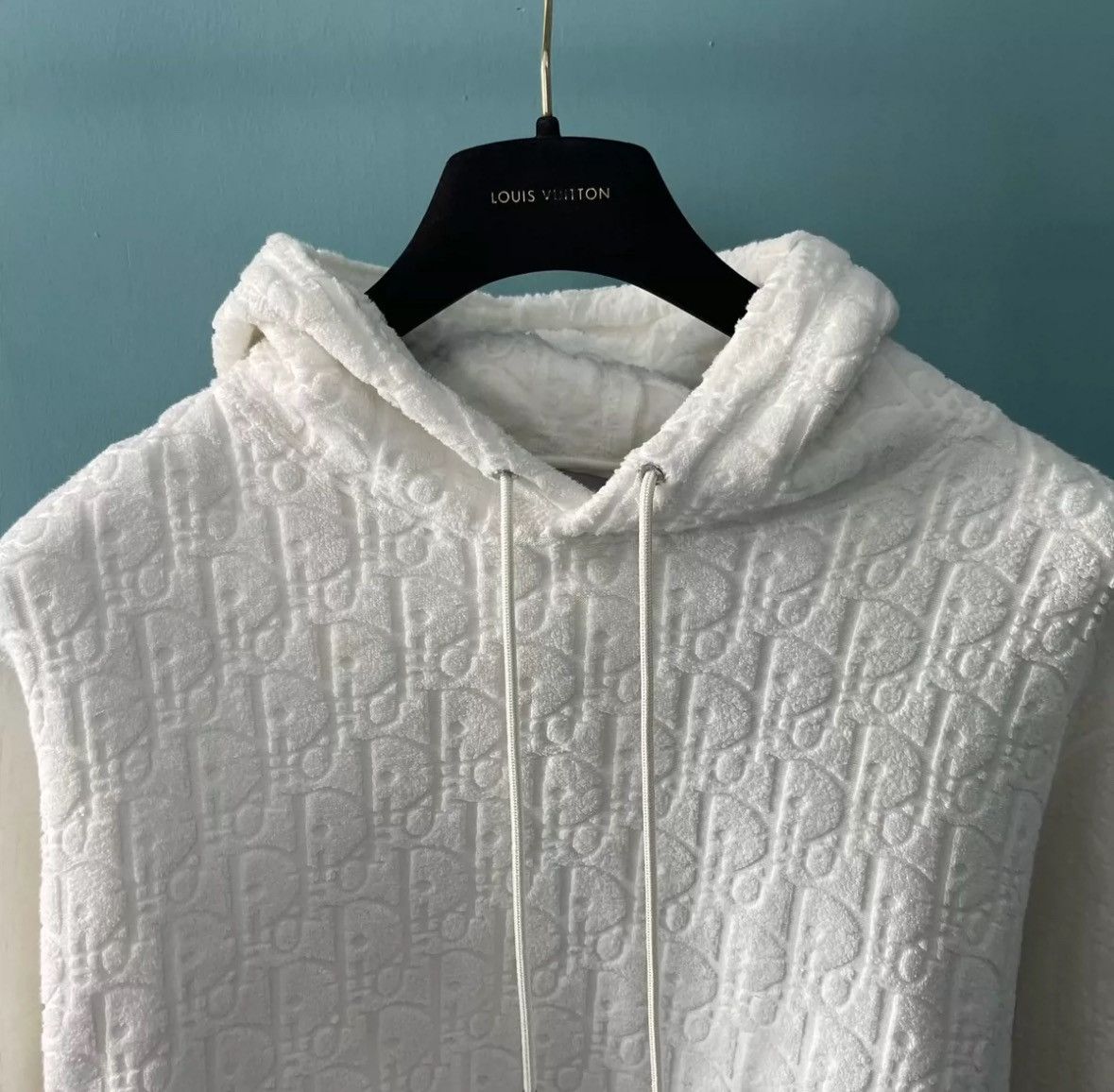 Dior Dior white logo monogram hoodie Size US M / EU 48-50 / 2 - 3 Thumbnail