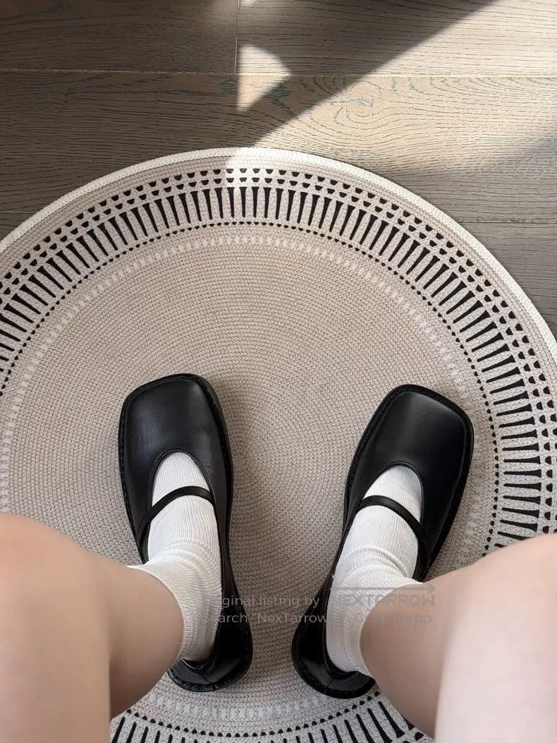 Issey Miyake Issey Miyake Square Toe Special-shaped Mary Jane Shoes Size US 4.5 / IT 34.5 - 8 Thumbnail