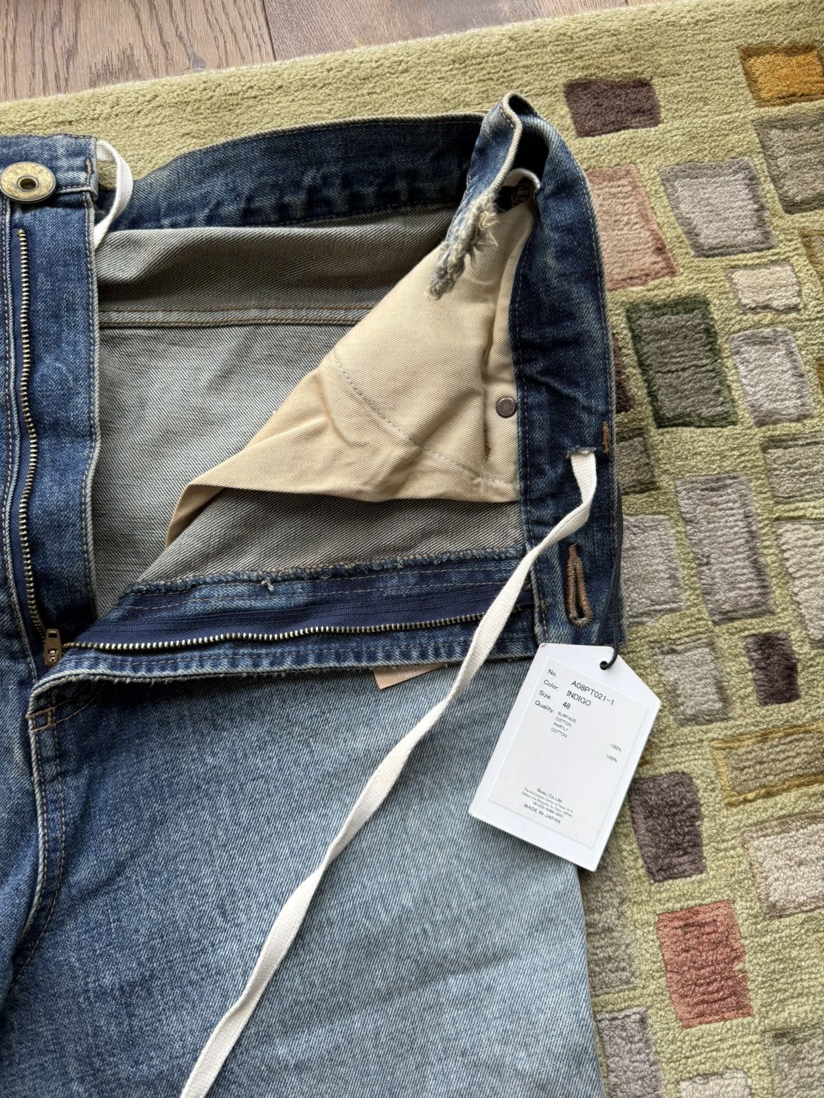 Maison MIHARA YASUHIRO Maison Mihara Yasuhiro Indigo Slide Denim Size US 31 - 7 Thumbnail