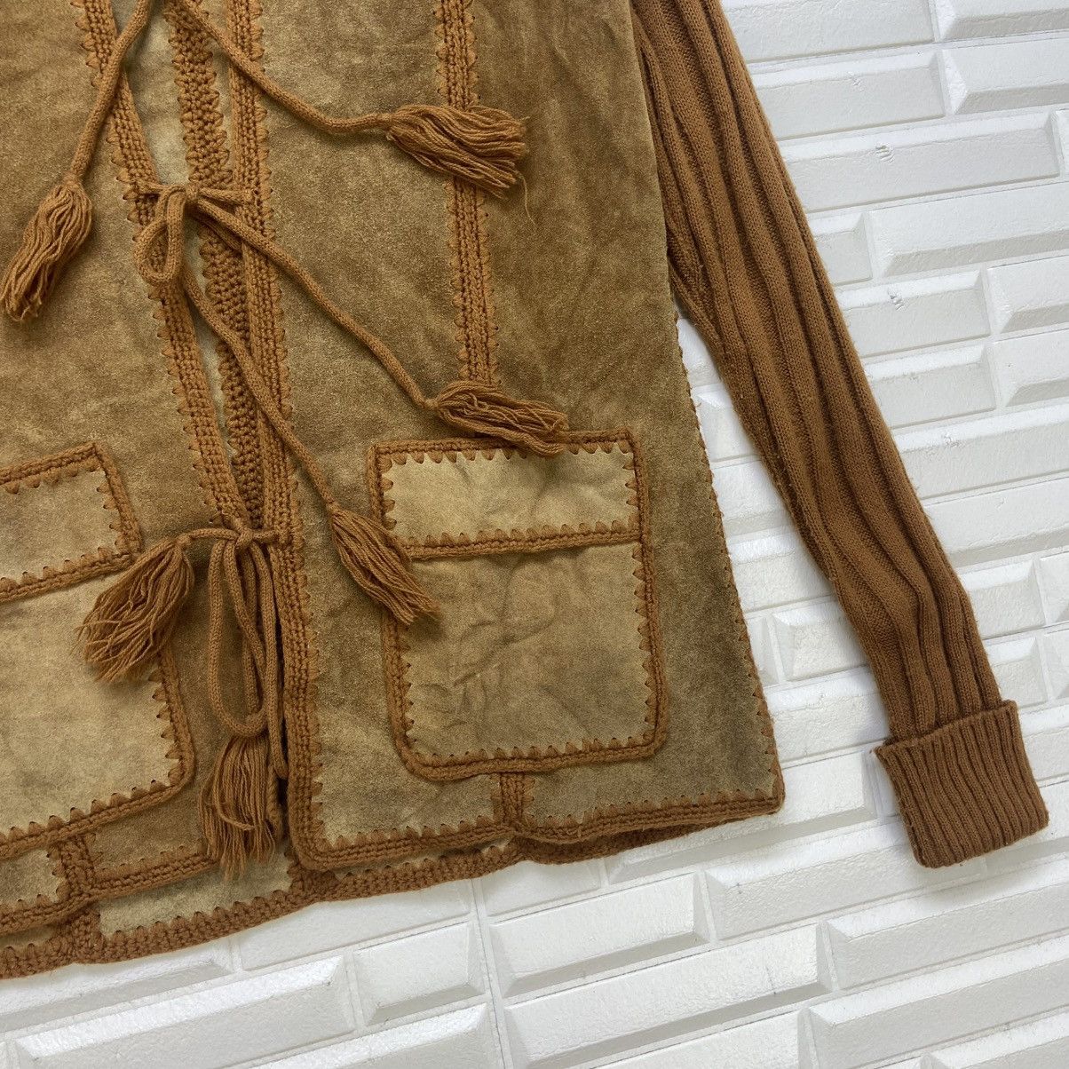 Vintage Vintage 70s Duo-Wear by Hollywood Flaire Leather Jacket Coat Size US XS / EU 42 / 0 - 6 Thumbnail