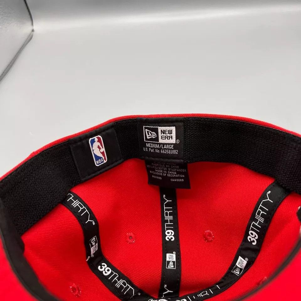 New Era Houston Rockets Hat Men M-L Red Stretch Fitted Cap New Size ONE SIZE - 8 Thumbnail