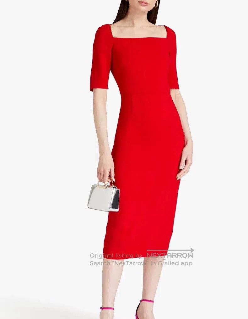 Valentino Valentino Red slim dress Size S / US 4 / IT 40 - 6 Thumbnail