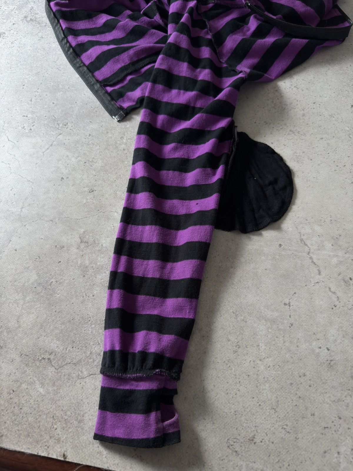 Japanese Brand Vintage Devil’s Ears Striped Secret Pocket Y2K Zip Hoodie Size S / US 4 / IT 40 - 6 Thumbnail