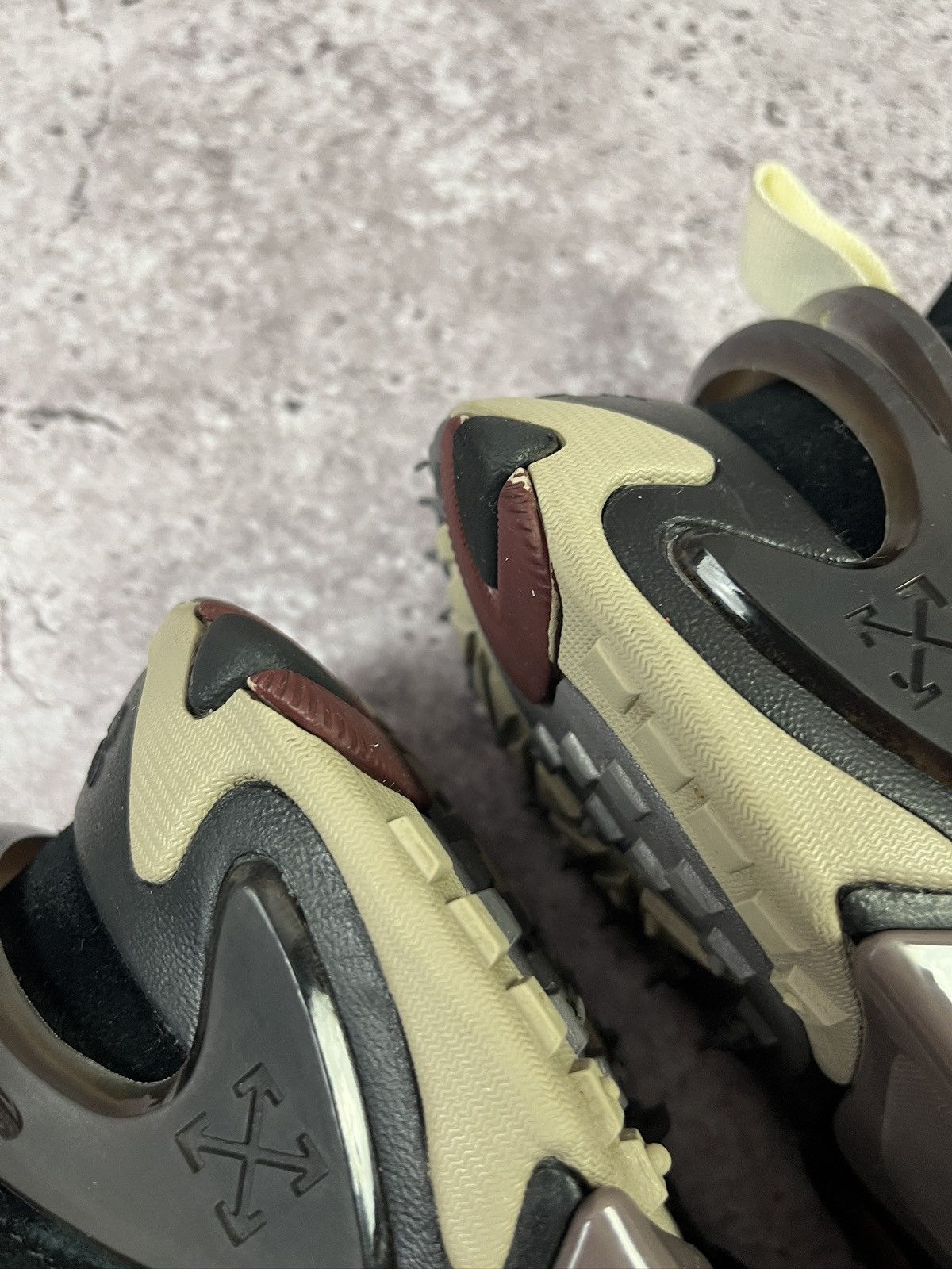 Off-White OFF-White Odsy-2000 Black Purple Size US 10 / EU 43 - 7 Thumbnail