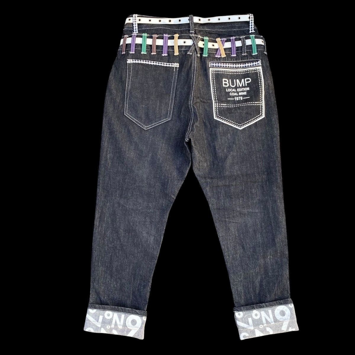 Hysteric Glamour × If Six Was Nine × Japanese Brand Rare Nylaus Double Waist With Belts Denim Jeans Size US 32 / EU 48 - 8 Thumbnail