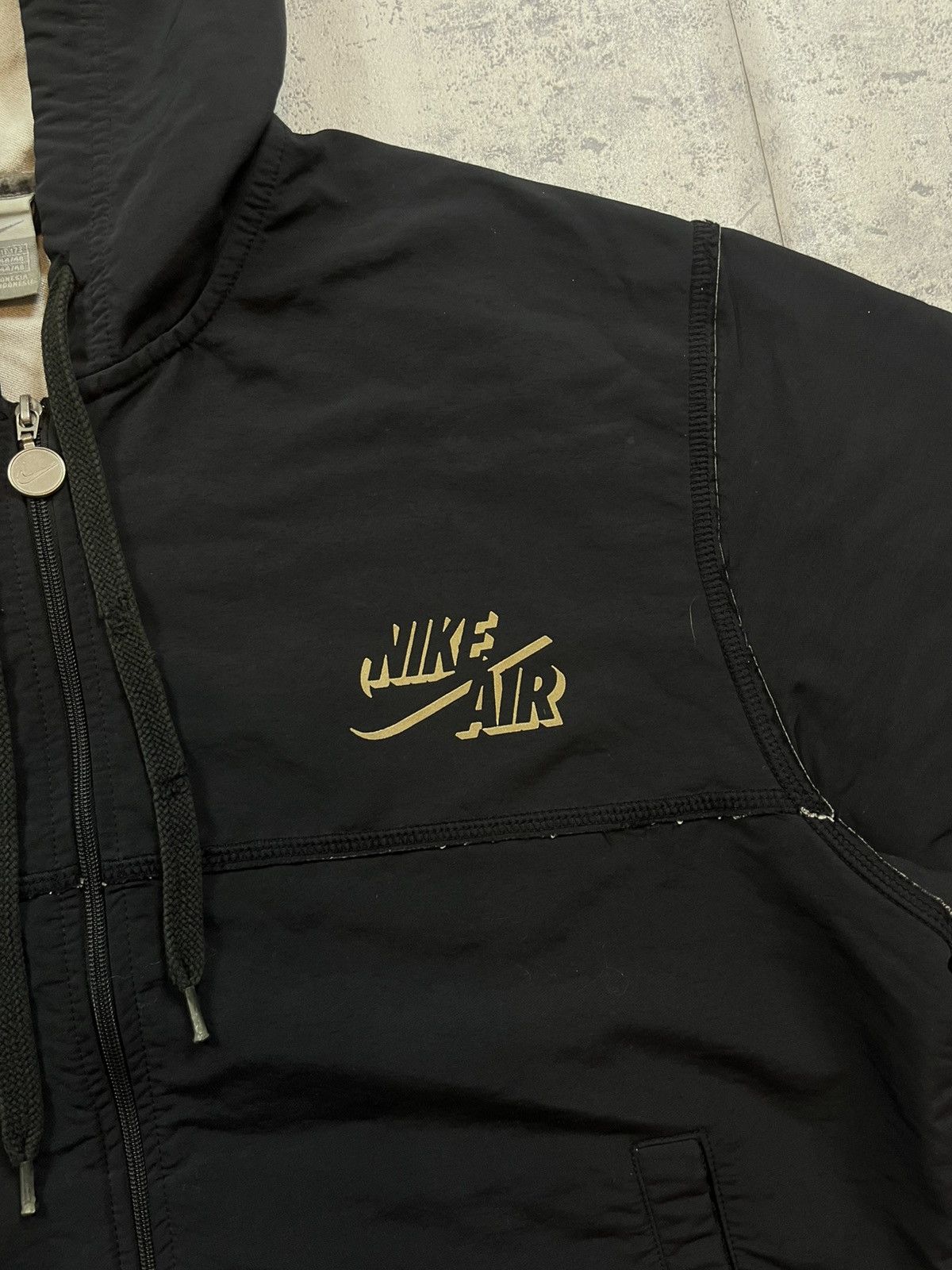 Nike × Vintage 90’s NIKE AIR RETRO HOODED Y2K TRACK JACKET SWOOSH LOGO RARE Size US S / EU 44-46 / 1 - 2 Thumbnail