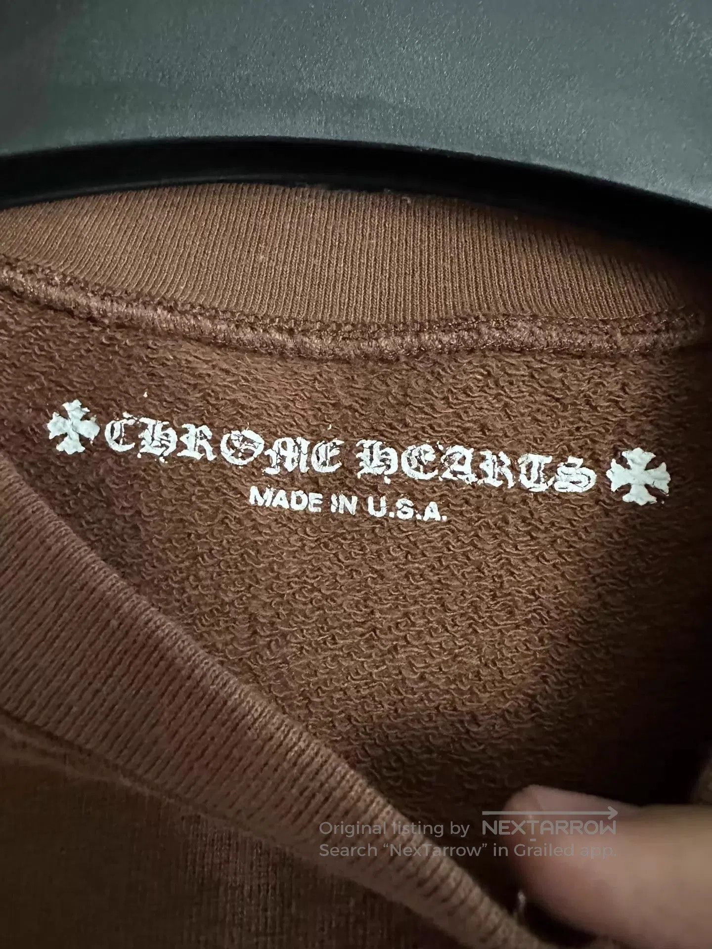Chrome Hearts Brown Sweatshirt with 'Structure' Print and Graphics. Size US M / EU 48-50 / 2 - 6 Thumbnail