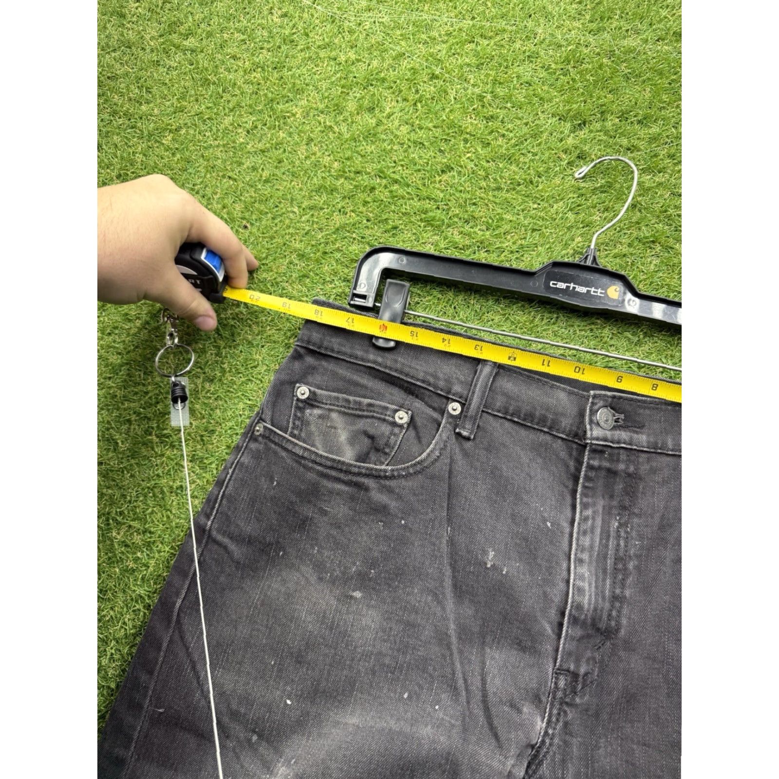 Levi's Levi's 559 Jeans Mens 36x32 Relaxed Straight Black Denim Dark Wash Workwear 90s, Grunge, USA, Faded, Baggy, Loose Mens Size US 36 / EU 52 - 7 Thumbnail
