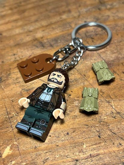 Cartoon Network × Handmade irritated studio arcane silco vander minifigure keychain Size ONE SIZE - 6 Thumbnail