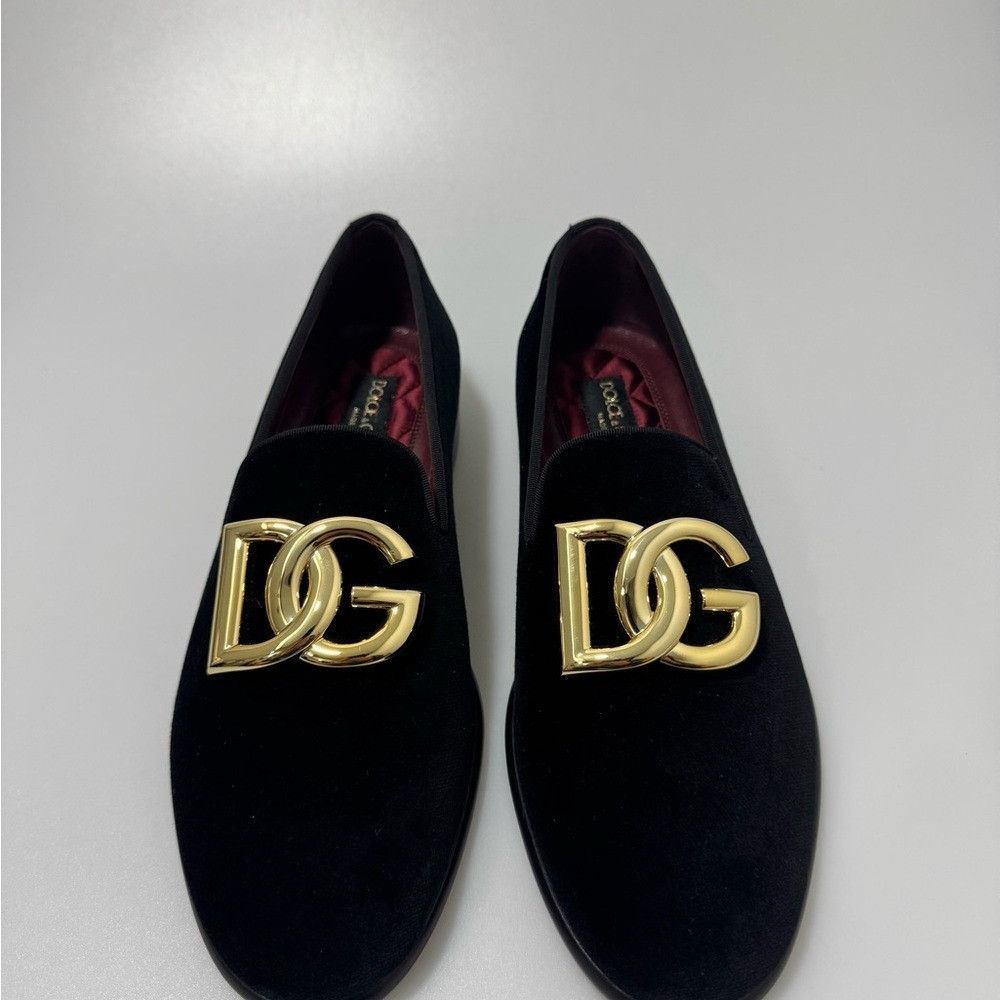 Dolce & Gabbana Dolce & Gabbana Leonardo Velvet Smoking Loafers Shoes Black Size US 6 / EU 39 - 2 Thumbnail