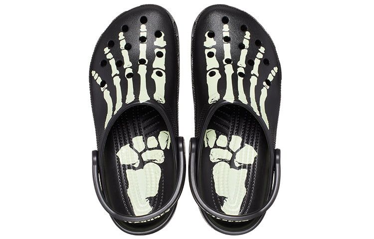 Crocs × Pleasures Skeleton Glow Clogs - Pleasures x Crocs Sandals Black Slides Size US 8 / EU 41 - 1 Thumbnail