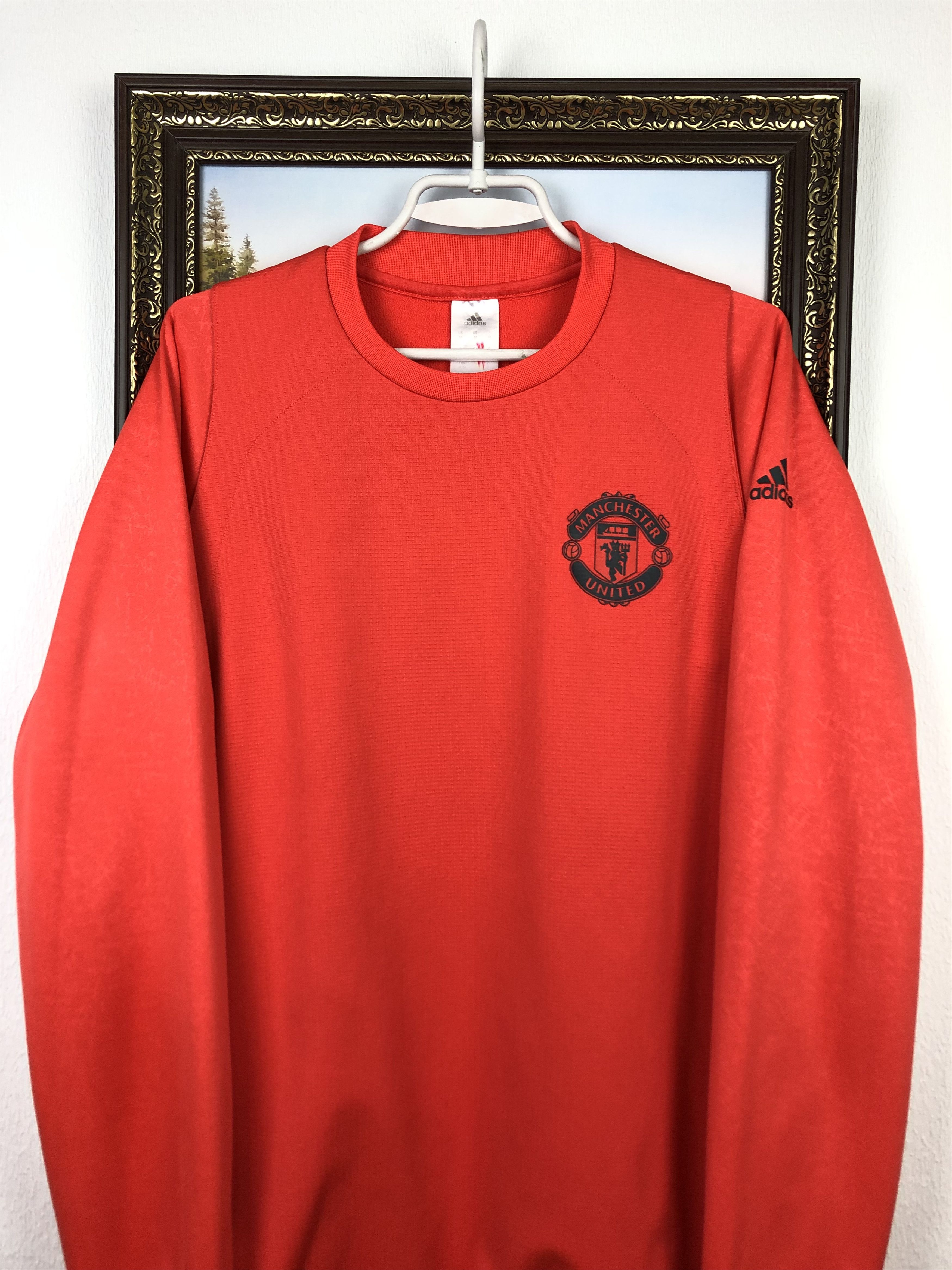 Adidas Adidas Manchester United Sweatshirt Soccer Warm Up Jacket Size US M / EU 48-50 / 2 - 2 Thumbnail